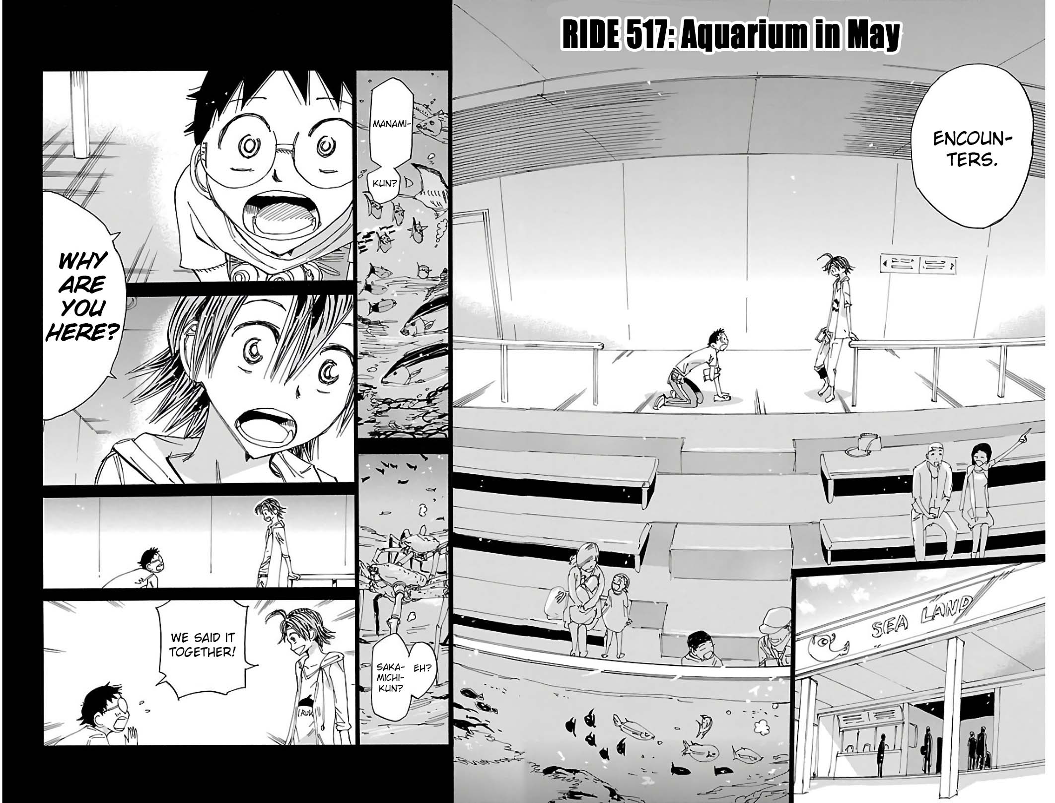Yowamushi Pedal Chapter 517 page 4 - Chapter 517: Aquarium in May