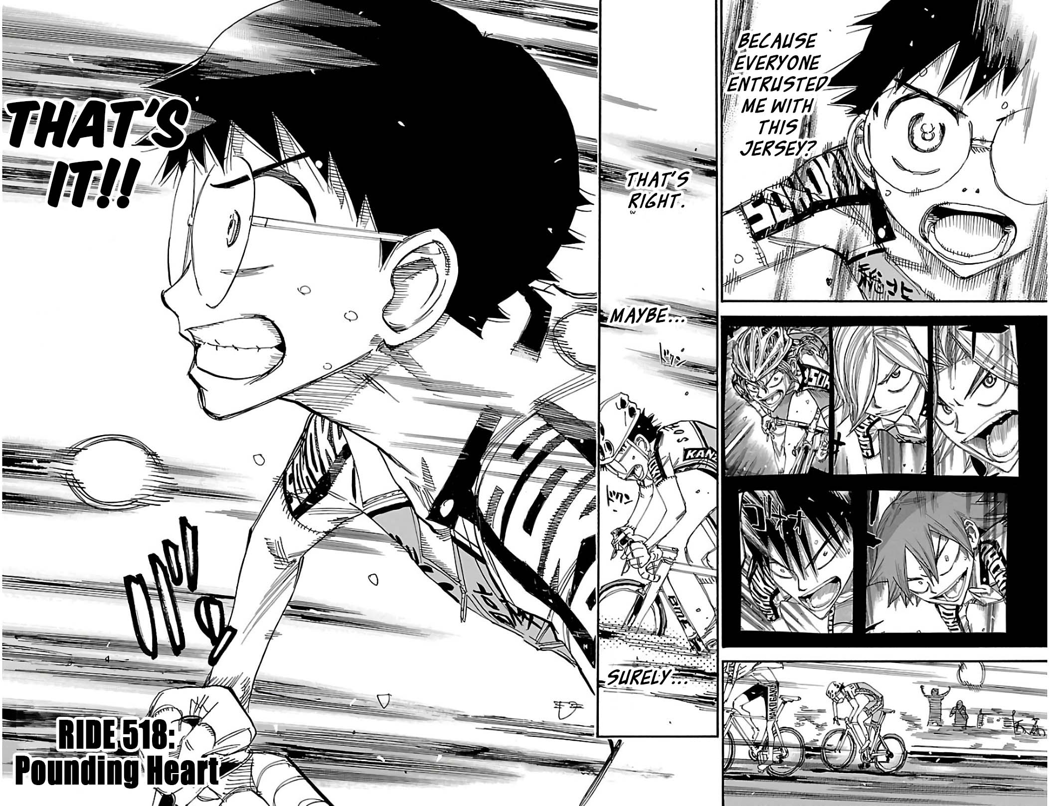 Yowamushi Pedal Chapter 518 page 4 - Chapter 518: Pounding Heart
