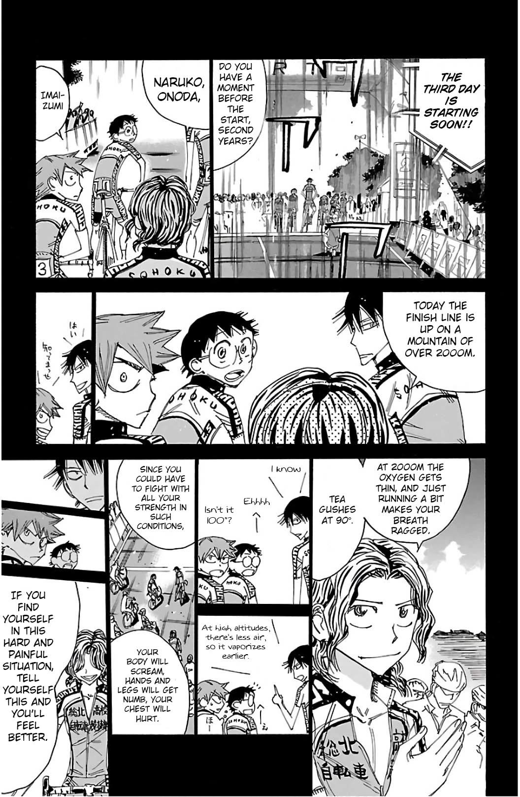 Yowamushi Pedal Chapter 520 page 11 - Chapter 520: Altitude of 2000m