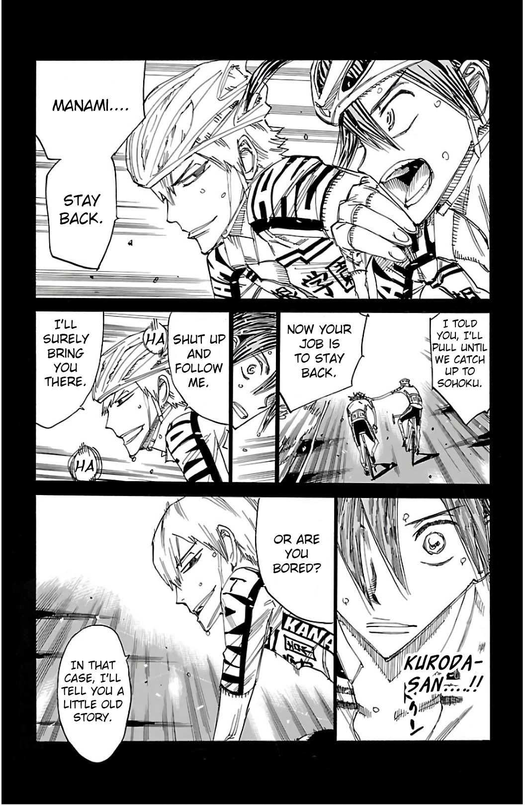 Yowamushi Pedal Chapter 521 page 18 - Chapter 521: What Manami Saw