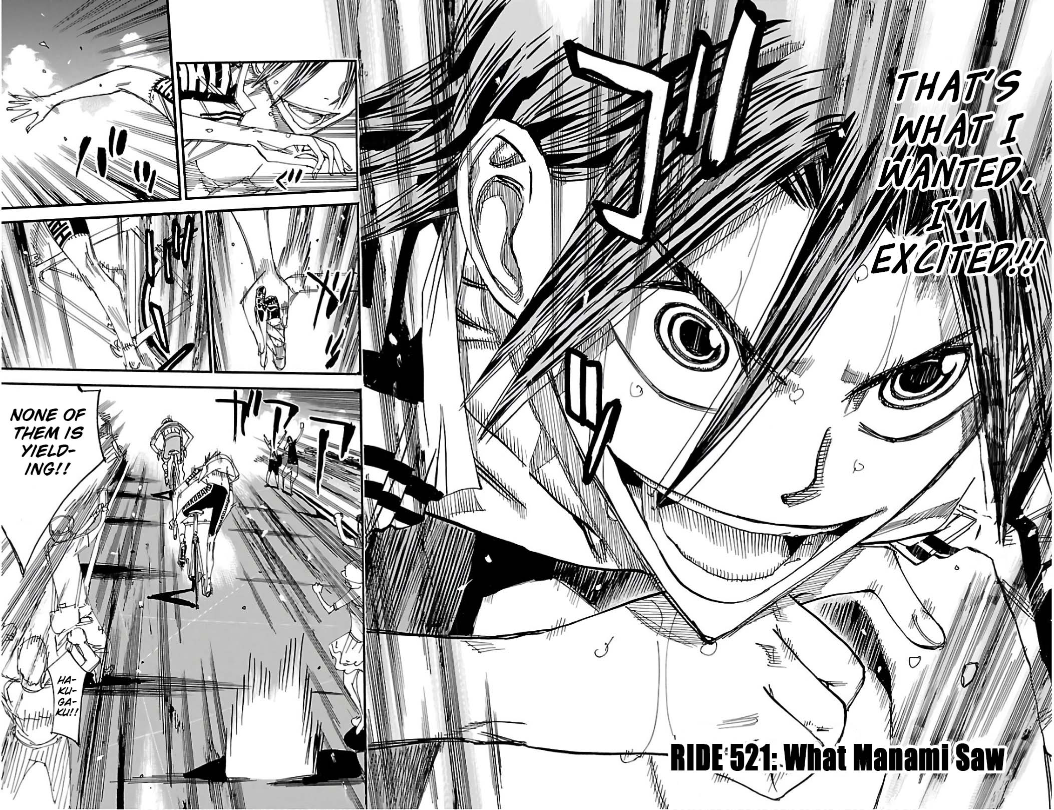 Yowamushi Pedal Chapter 521 page 4 - Chapter 521: What Manami Saw