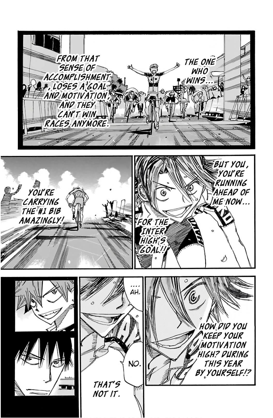 Yowamushi Pedal Chapter 521 page 8 - Chapter 521: What Manami Saw
