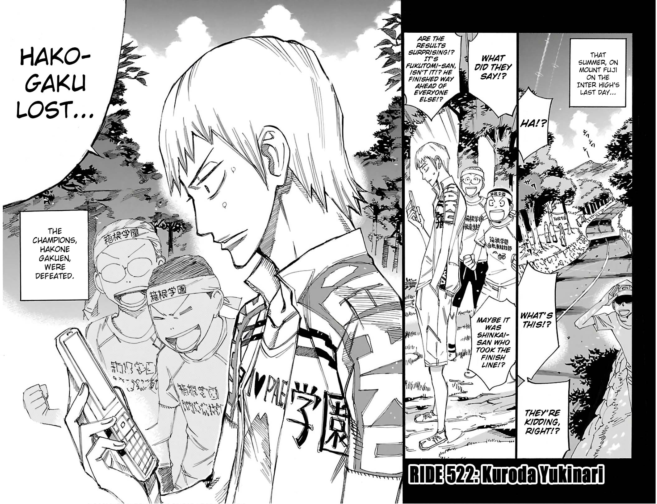 Yowamushi Pedal Chapter 522 page 4 - Chapter 522: Kuroda Yukinari