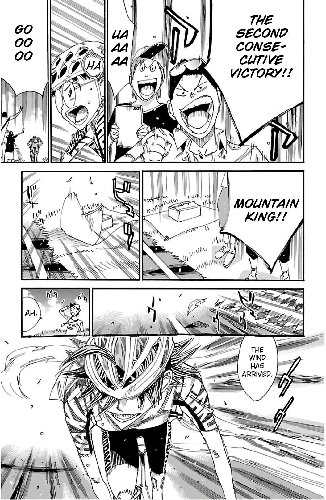 Yowamushi Pedal Chapter 524 page 14 - Chapter 524: Manami Flies