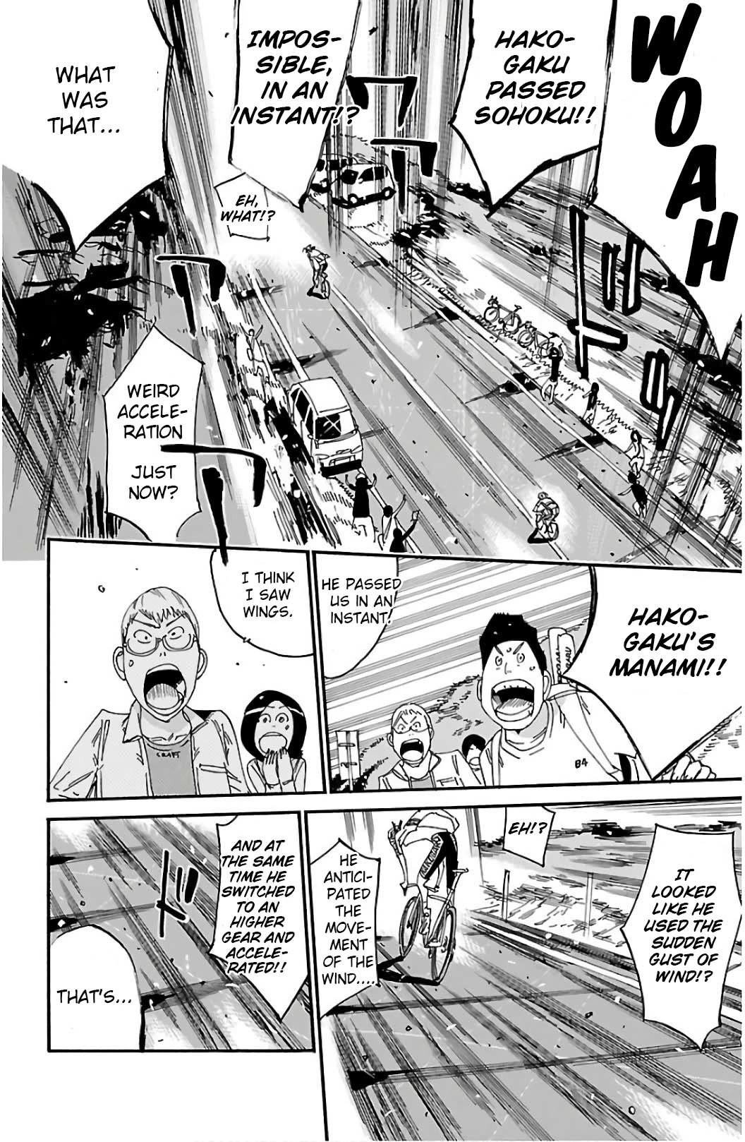 Yowamushi Pedal Chapter 524 page 22 - Chapter 524: Manami Flies