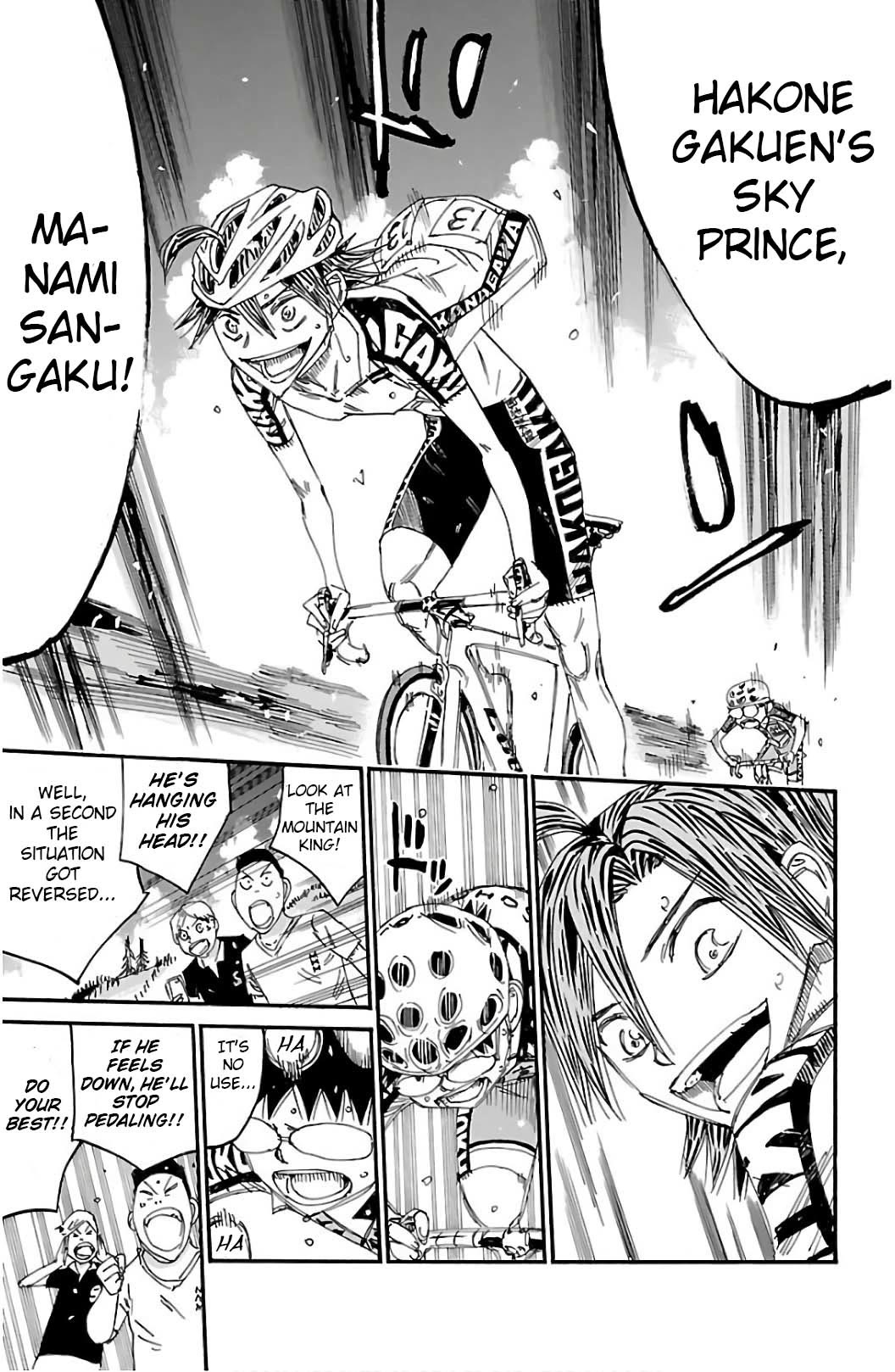 Yowamushi Pedal Chapter 524 page 23 - Chapter 524: Manami Flies