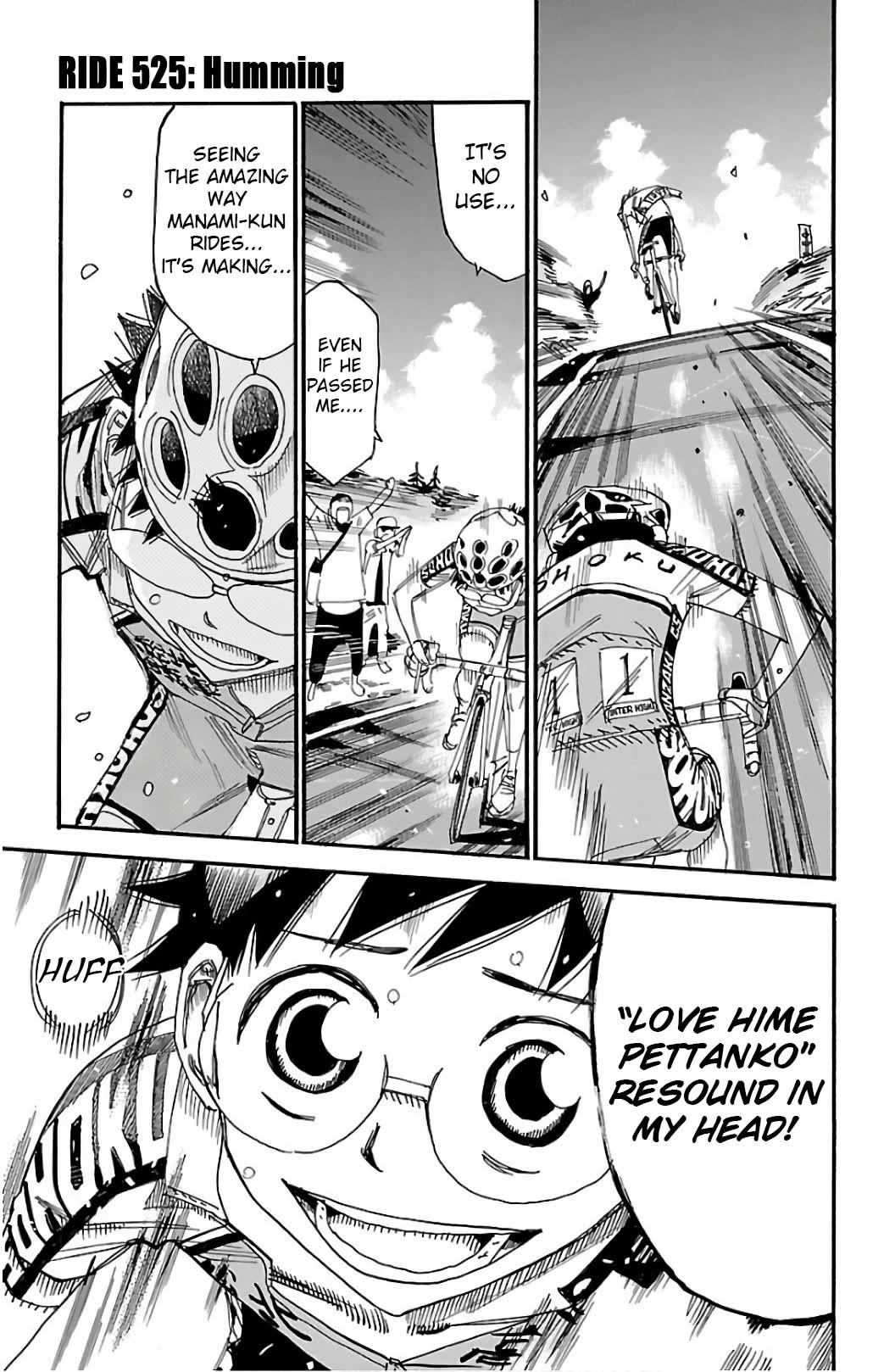 Yowamushi Pedal Chapter 525 page 1 - Chapter 525: Humming