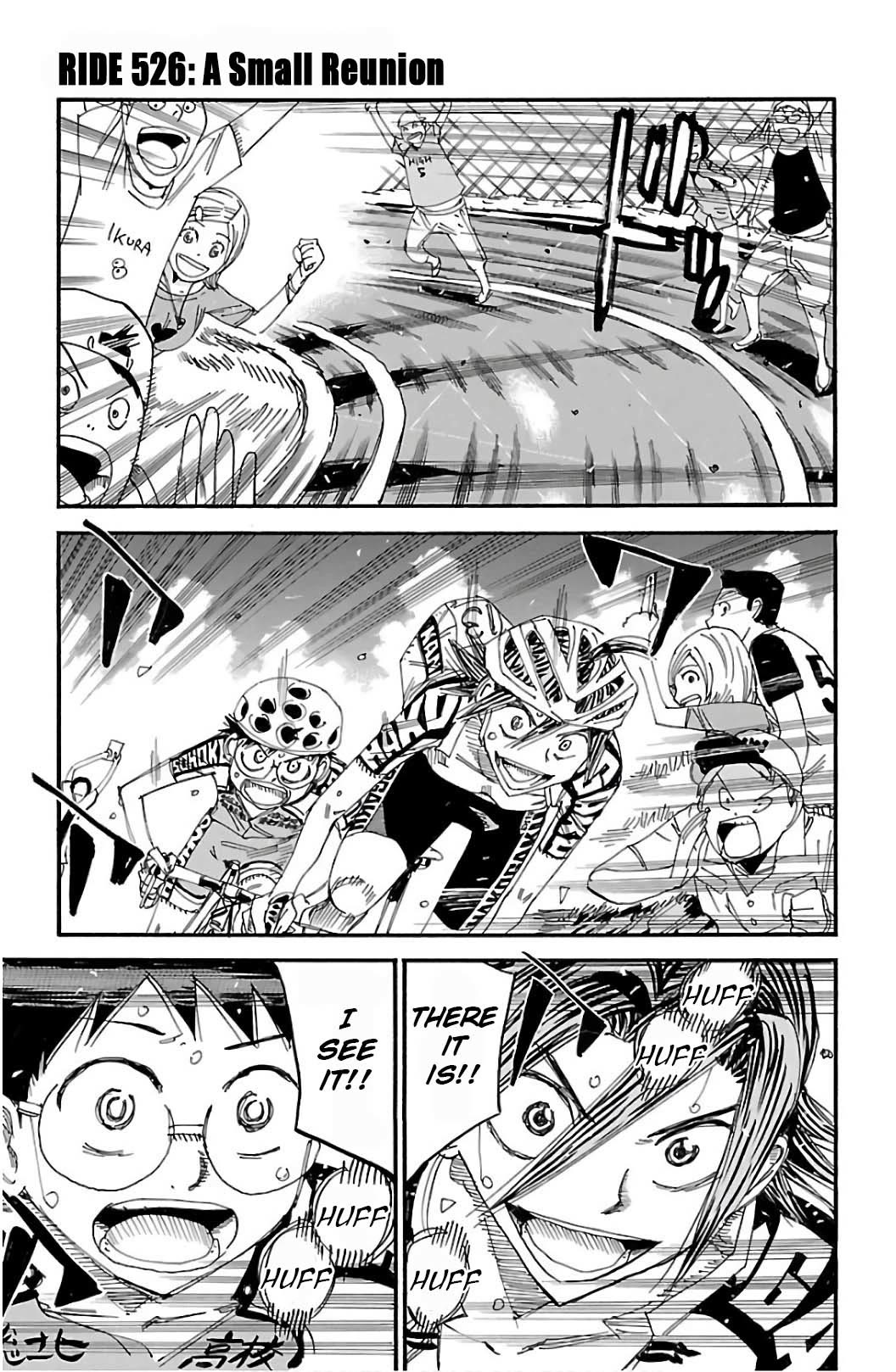 Yowamushi Pedal Chapter 526 page 1 - Chapter 526: A Small Reunion