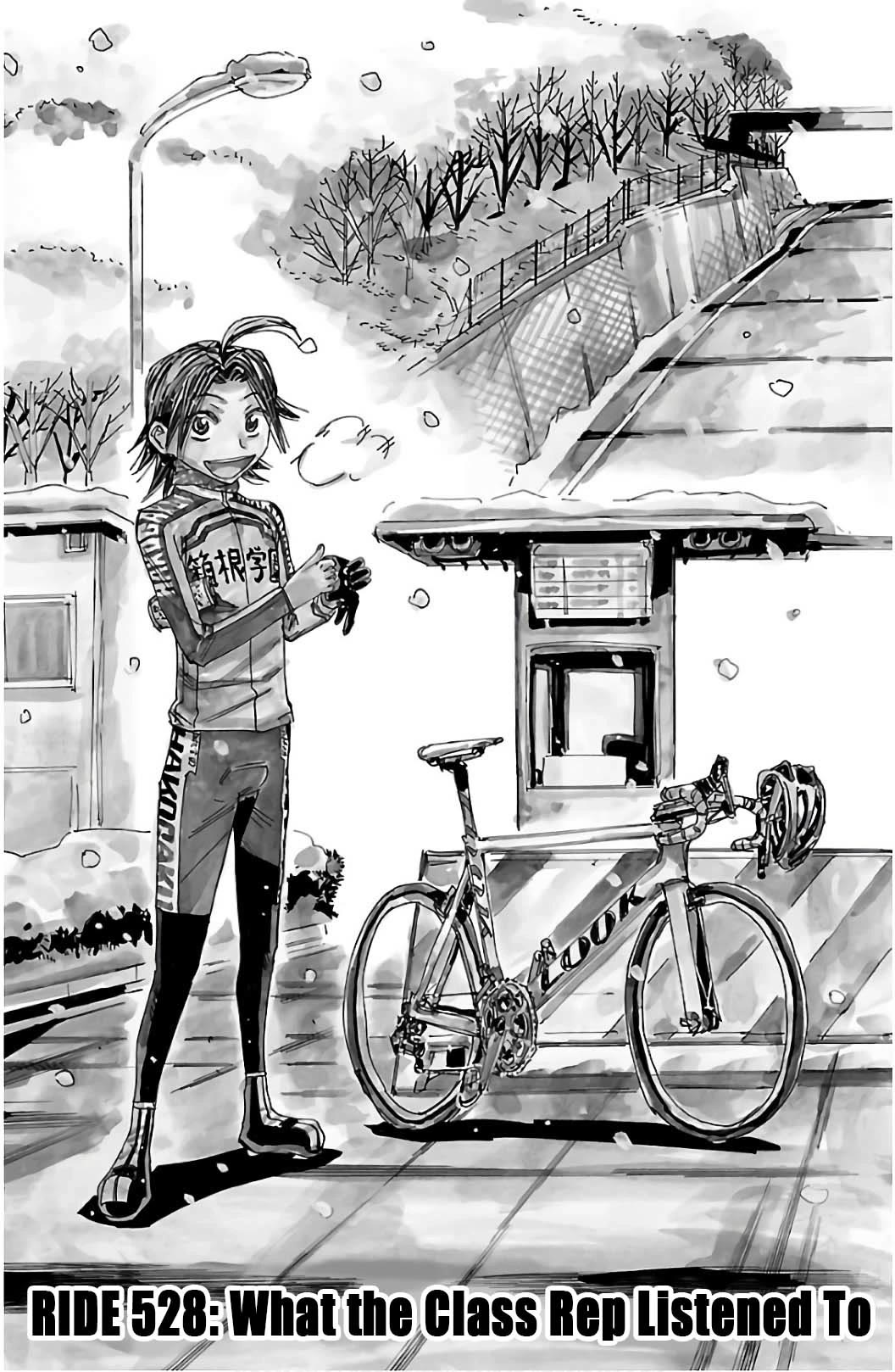 Yowamushi Pedal Chapter 528 page 1 - Chapter 528: What the Class Rep Listened To