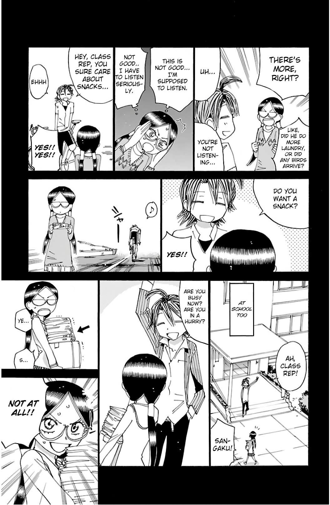 Yowamushi Pedal Chapter 528 page 10 - Chapter 528: What the Class Rep Listened To