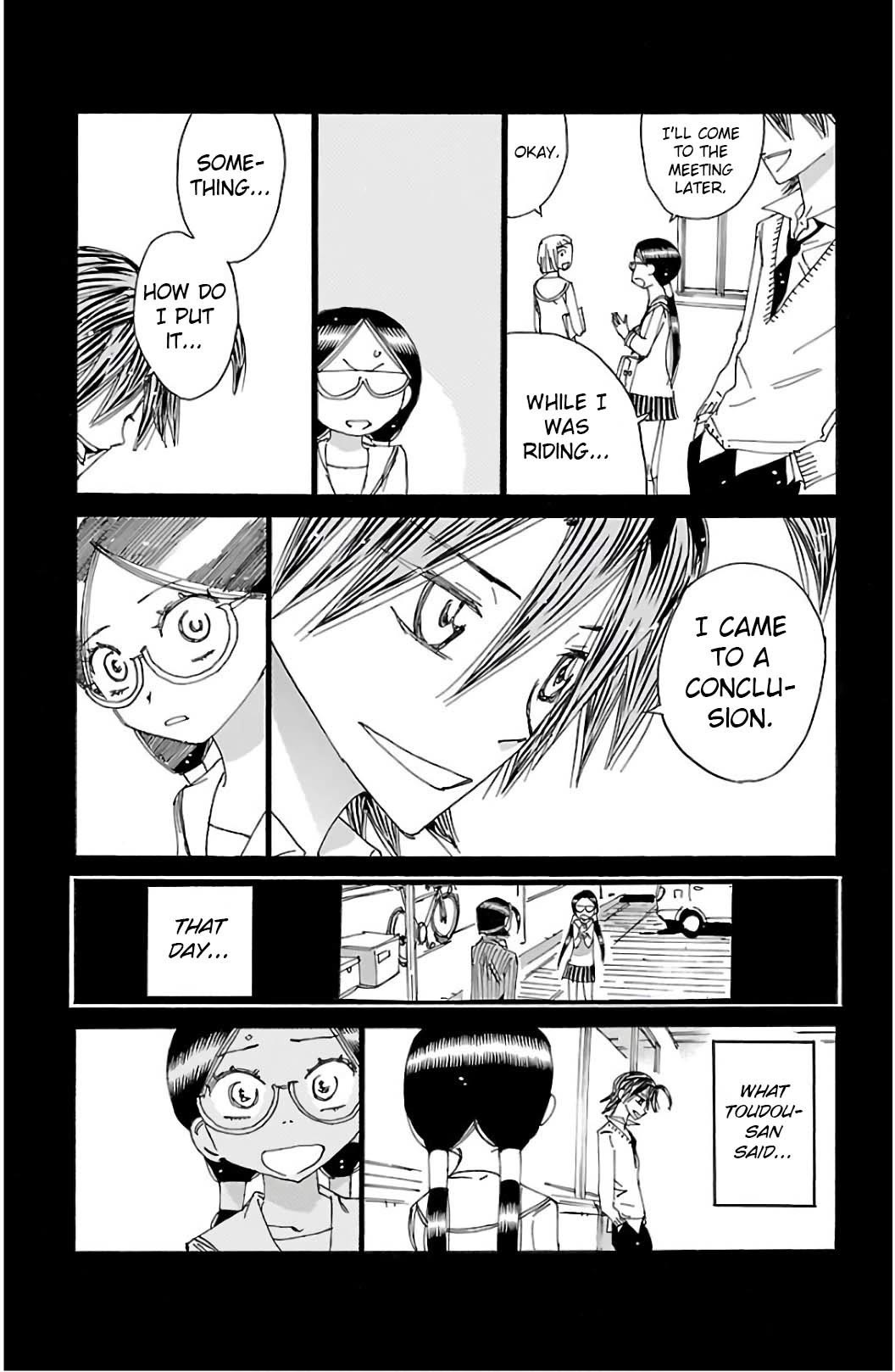 Yowamushi Pedal Chapter 528 page 12 - Chapter 528: What the Class Rep Listened To