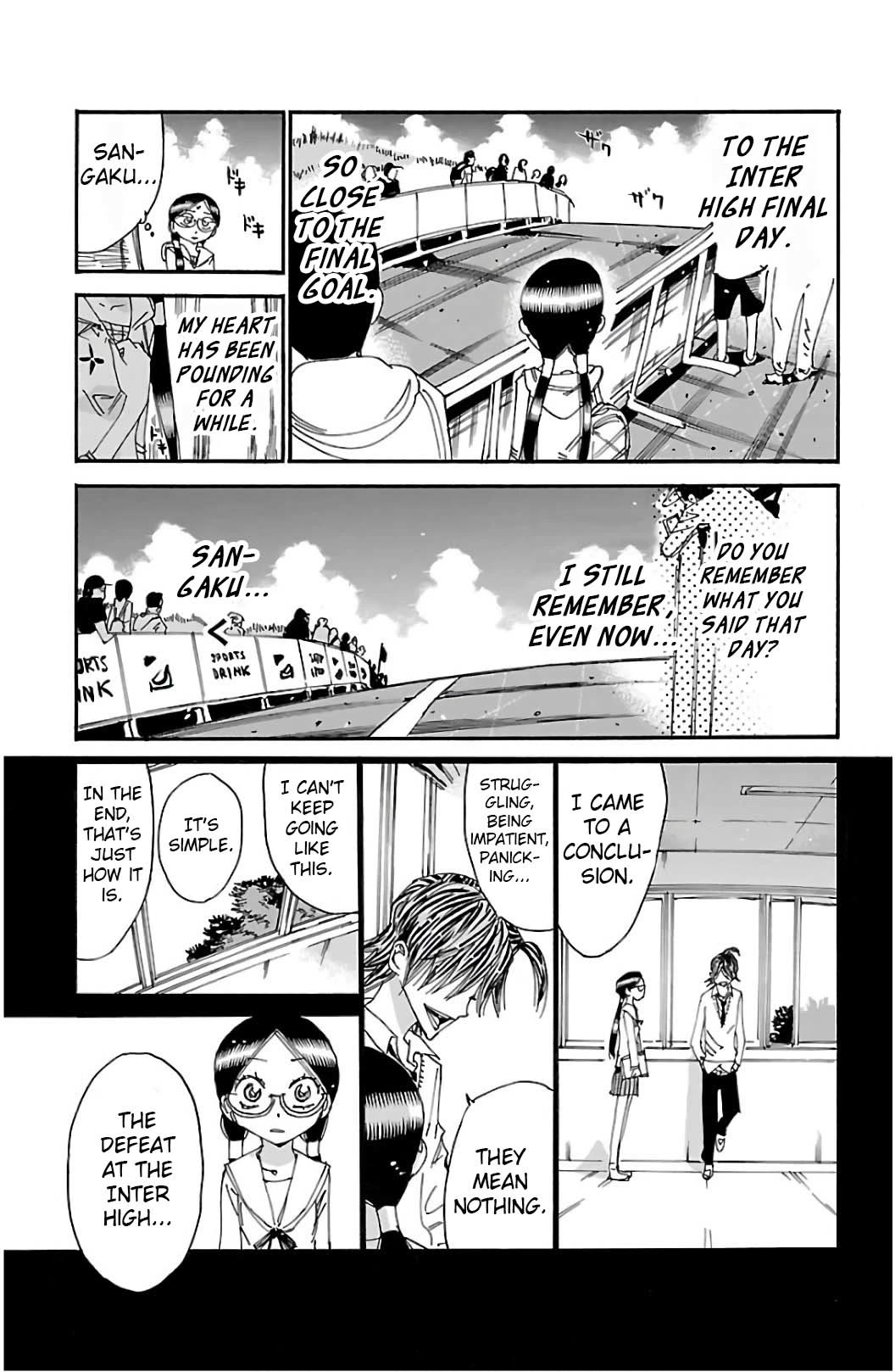 Yowamushi Pedal Chapter 528 page 18 - Chapter 528: What the Class Rep Listened To