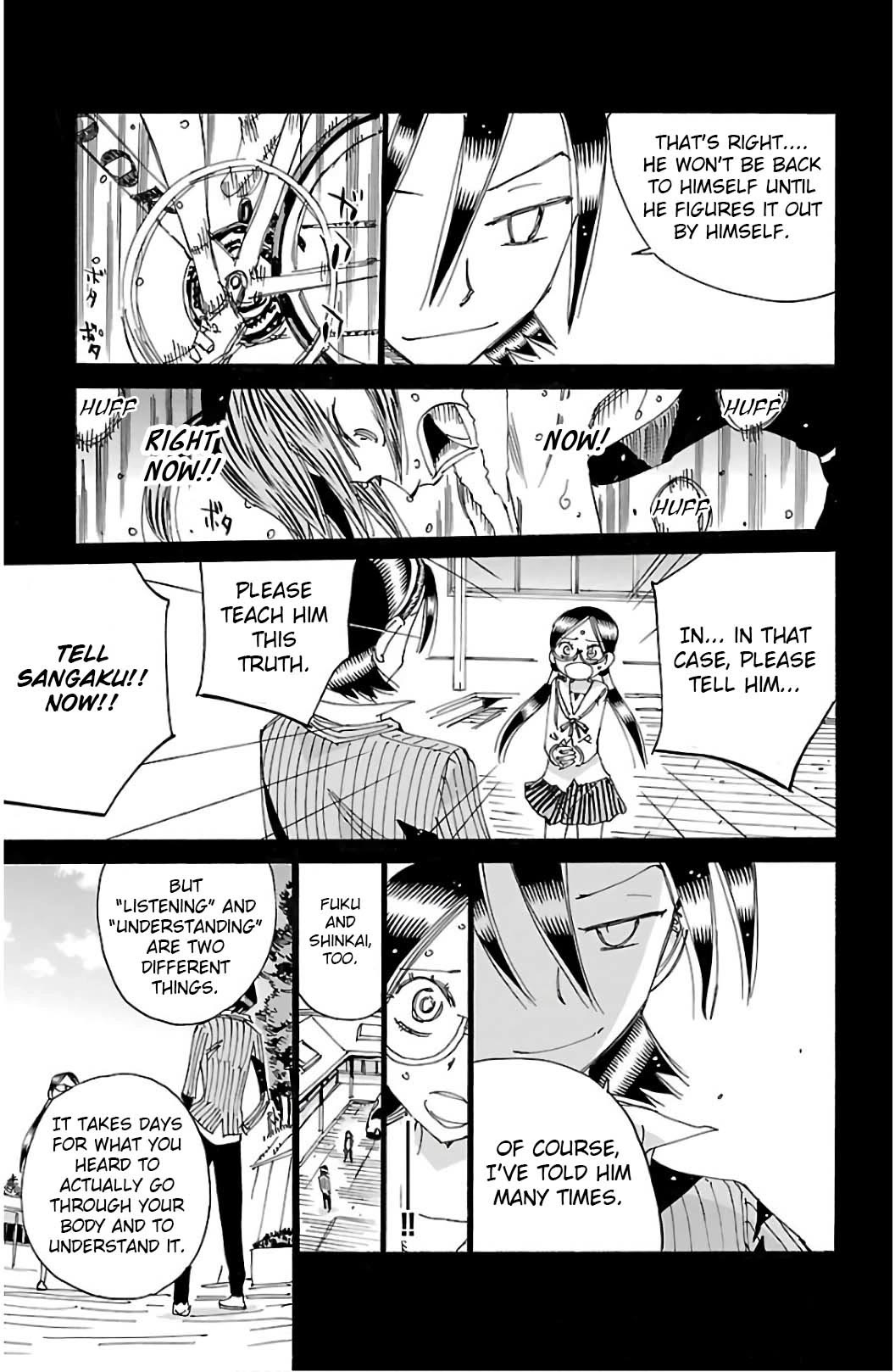 Yowamushi Pedal Chapter 528 page 5 - Chapter 528: What the Class Rep Listened To