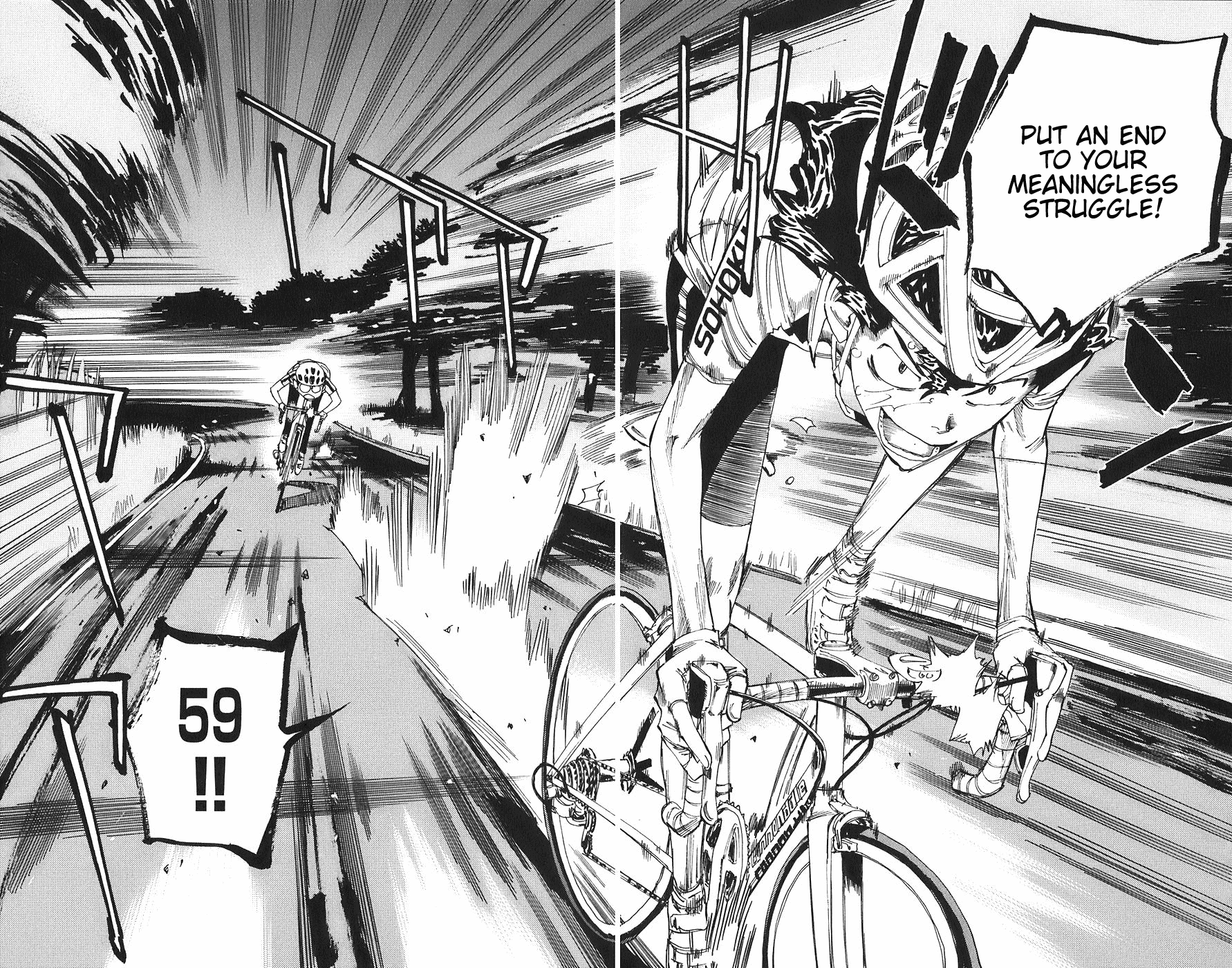 Yowamushi Pedal Chapter 53 page 12 - Chapter 53: 60 Seconds