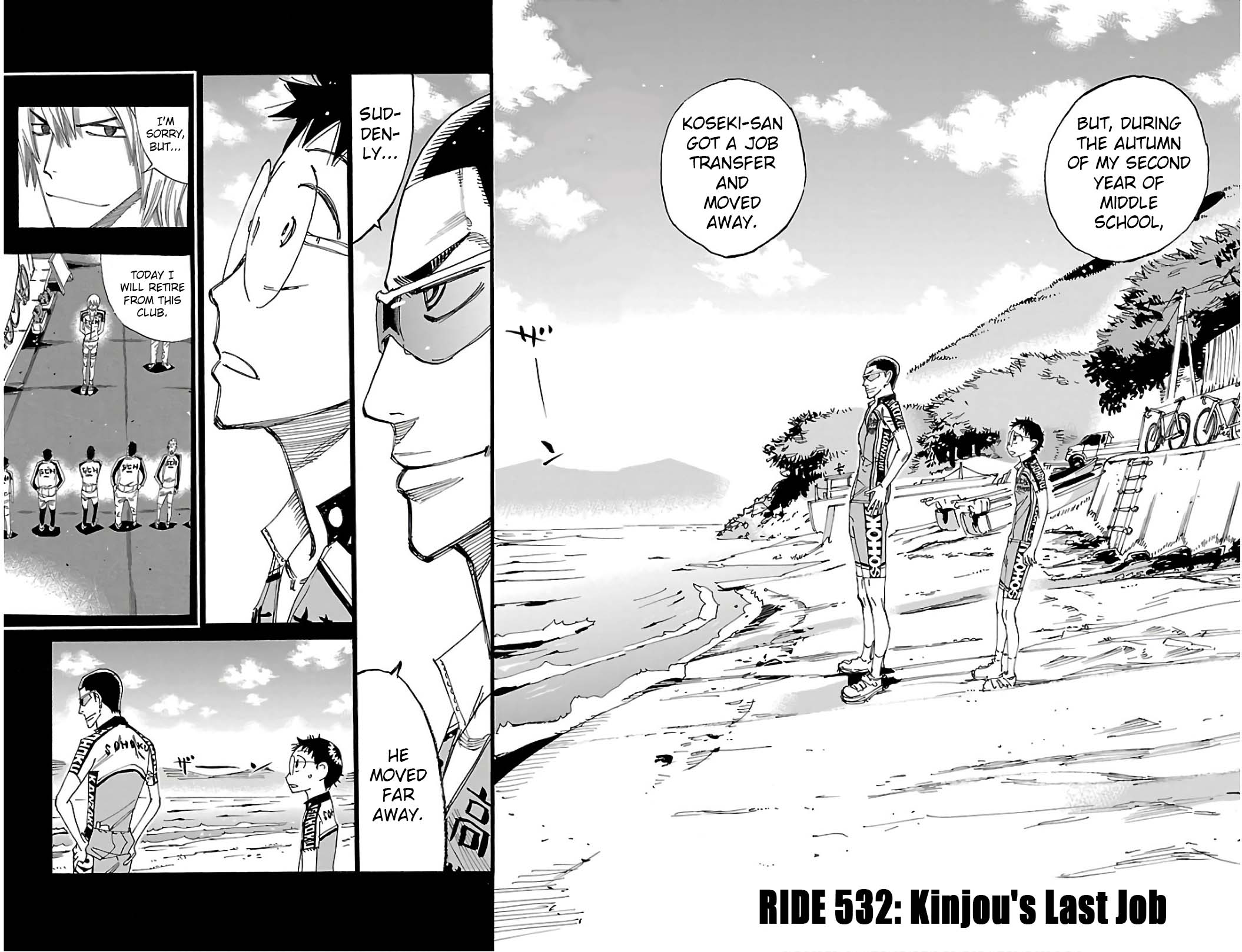 Yowamushi Pedal Chapter 532 page 4 - Chapter 532: Kinjou's Last Job