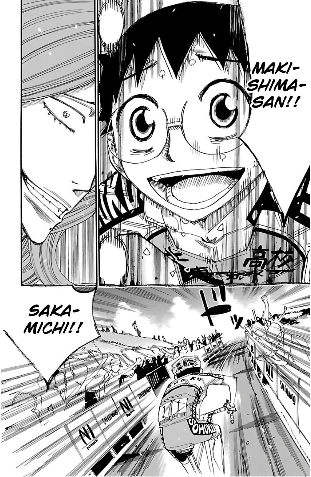 Yowamushi Pedal Chapter 534 page 14 - Chapter 534: The Senpai's Cheer