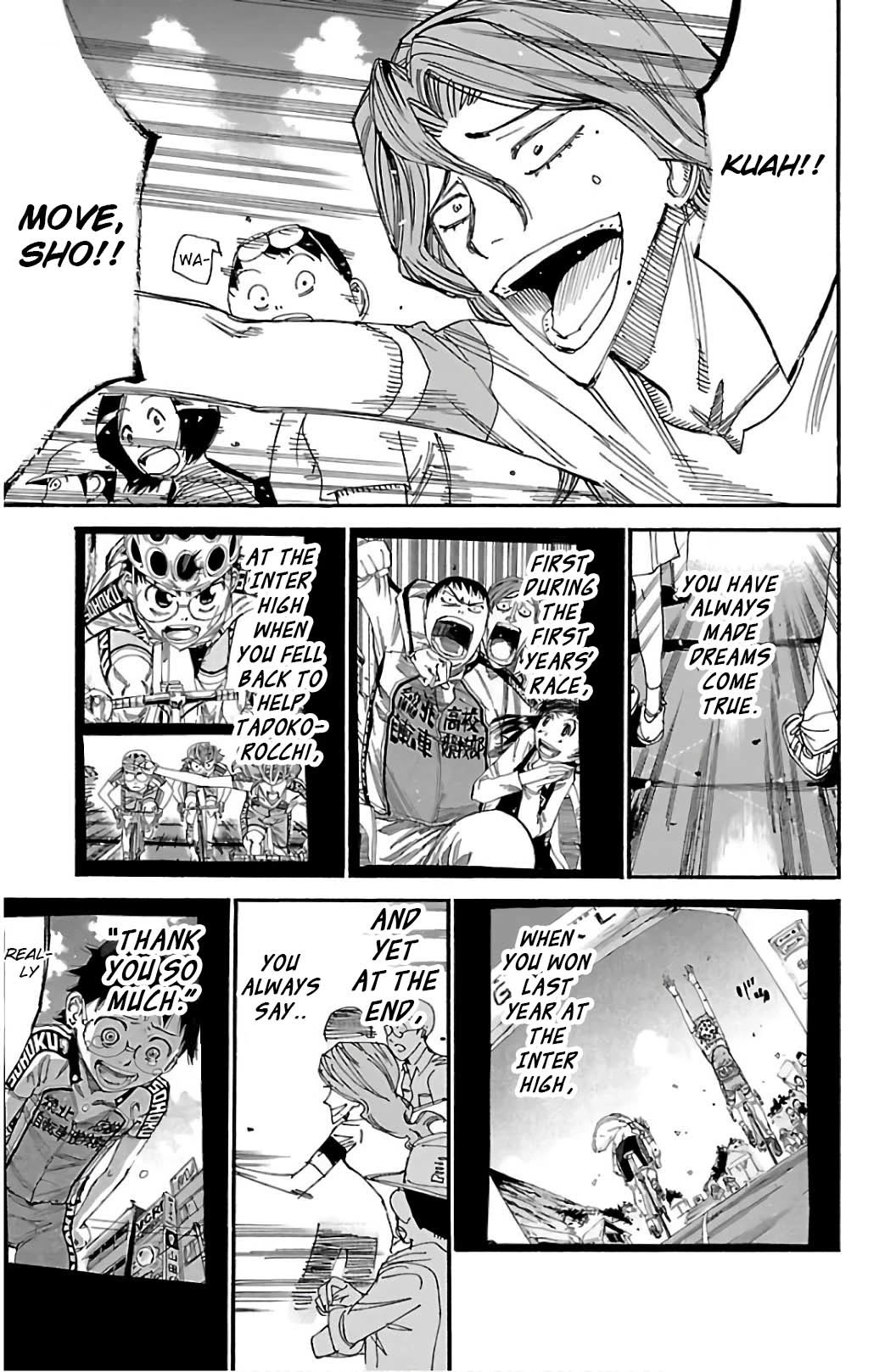 Yowamushi Pedal Chapter 534 page 17 - Chapter 534: The Senpai's Cheer