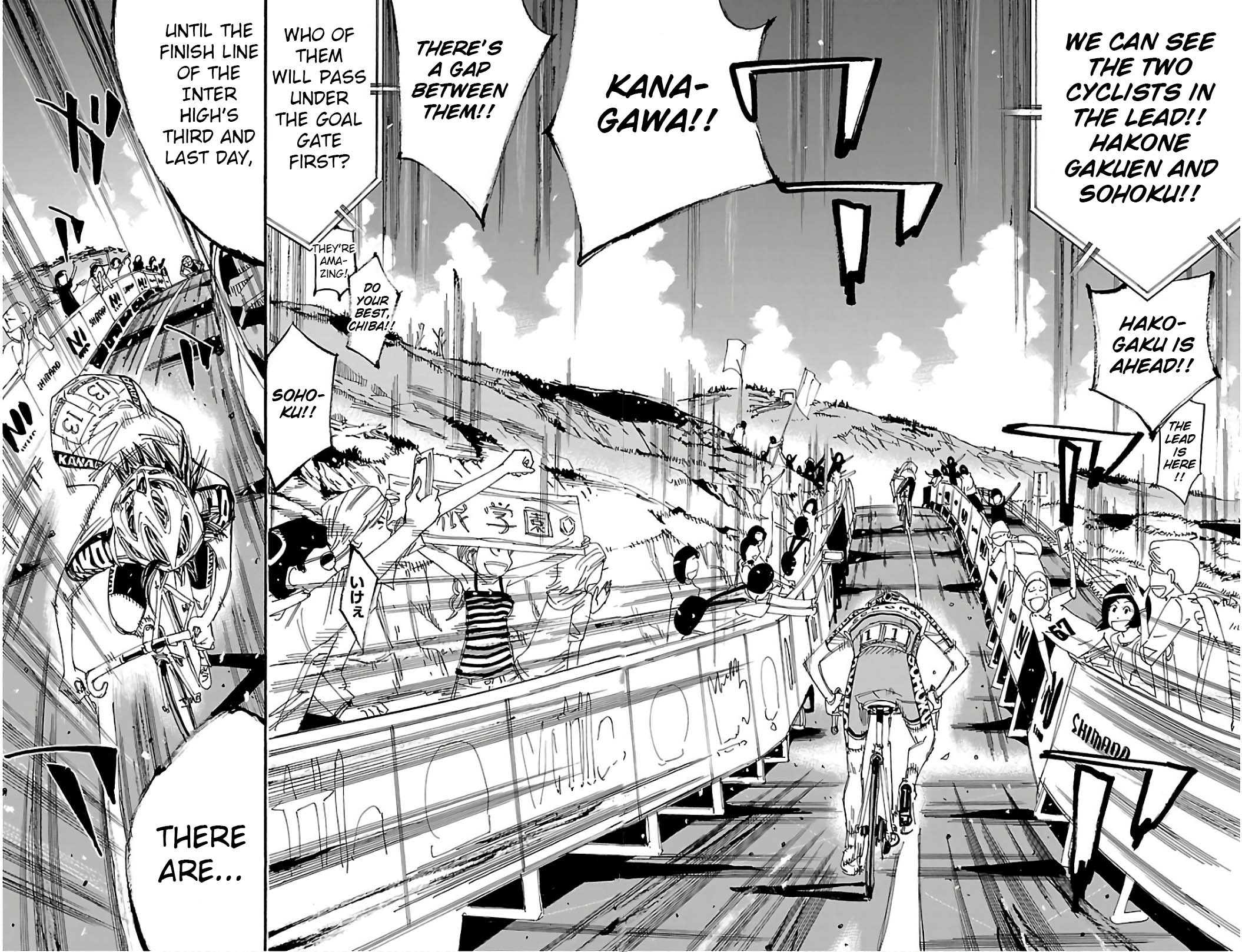 Yowamushi Pedal Chapter 534 page 4 - Chapter 534: The Senpai's Cheer