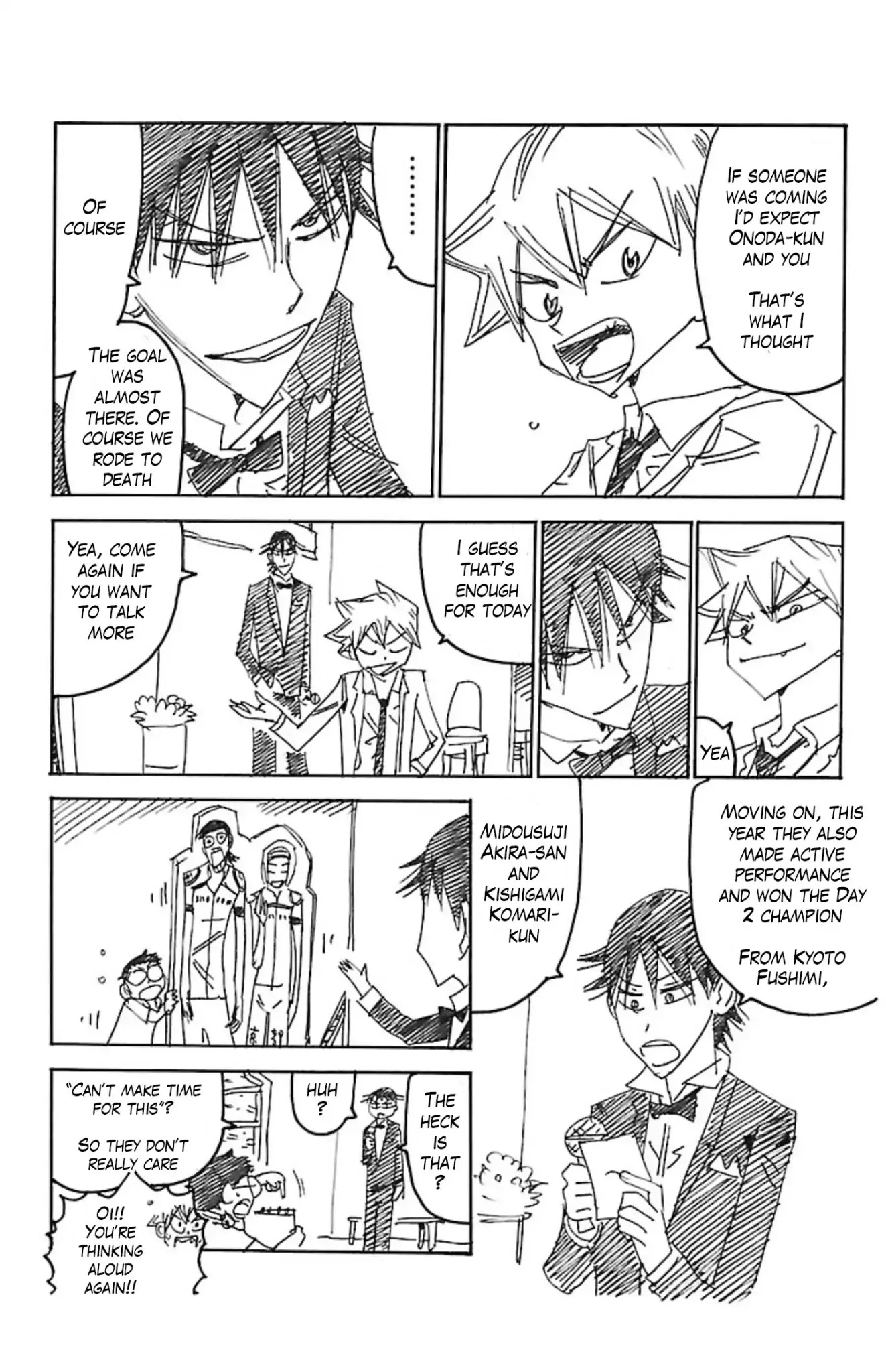 Yowamushi Pedal Chapter 54.5 page 19 - Chapter 54.5: Do your Best!! Shunsuke-kun!