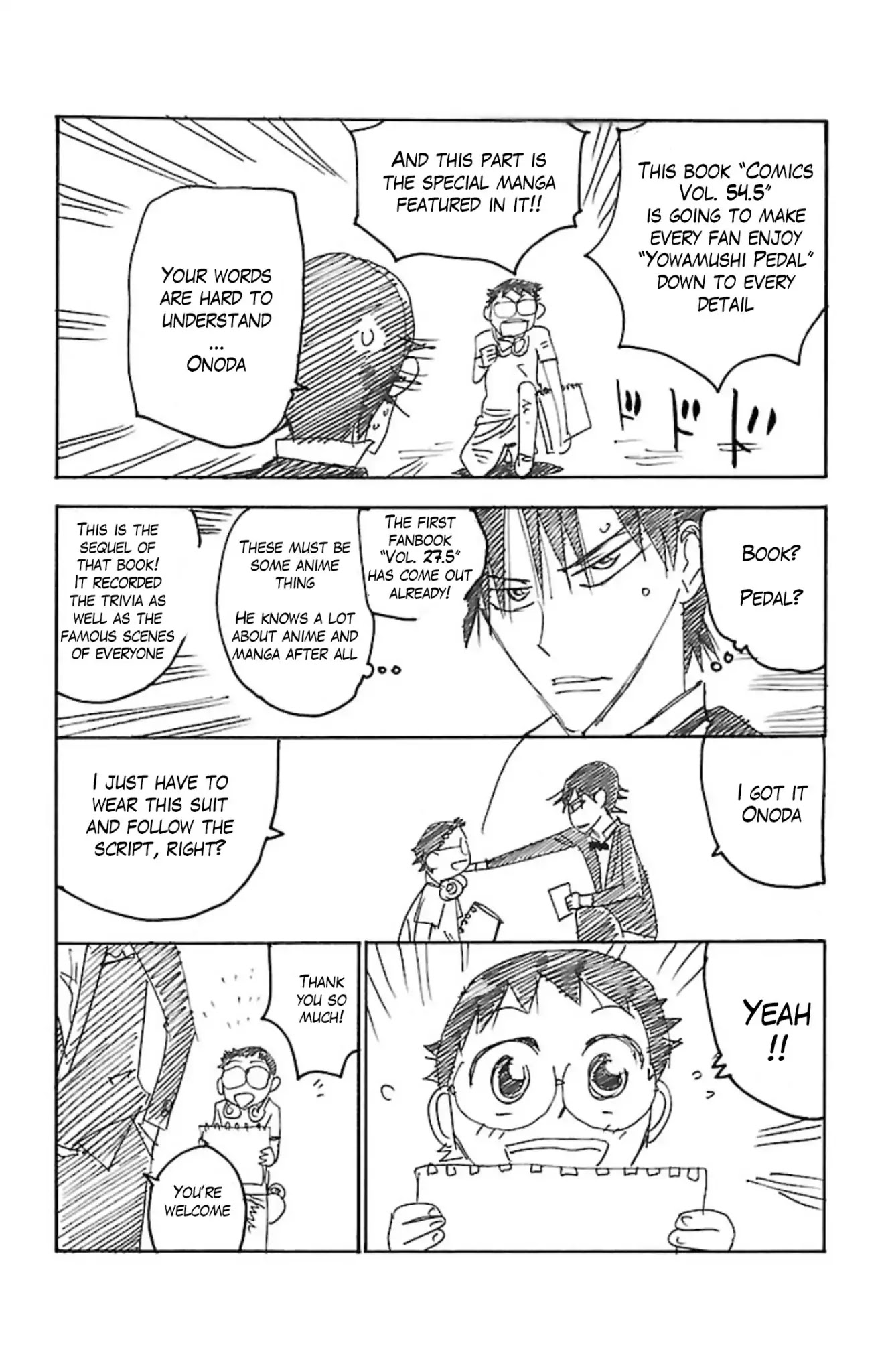 Yowamushi Pedal Chapter 54.5 page 4 - Chapter 54.5: Do your Best!! Shunsuke-kun!