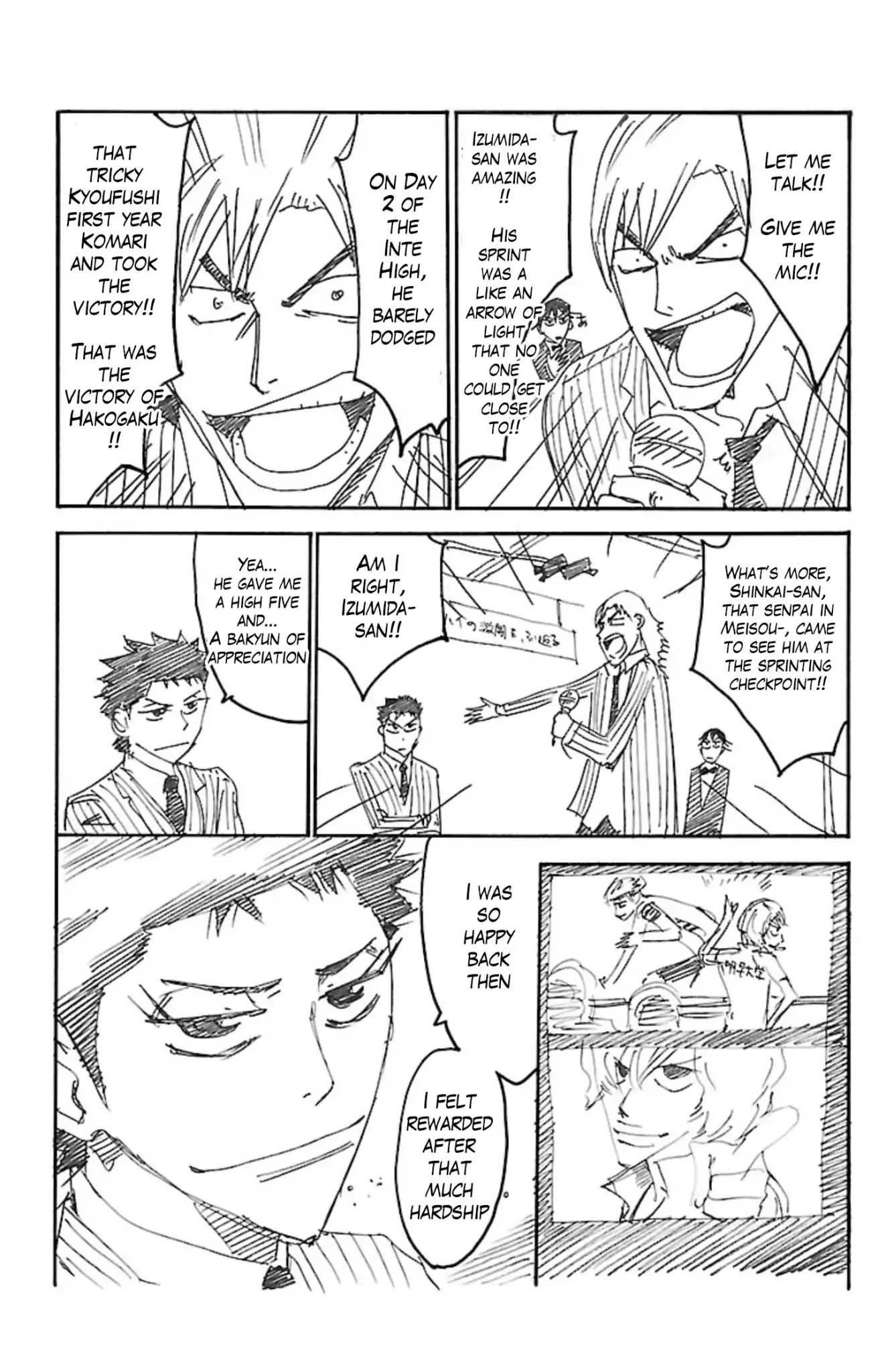 Yowamushi Pedal Chapter 54.5 page 8 - Chapter 54.5: Do your Best!! Shunsuke-kun!