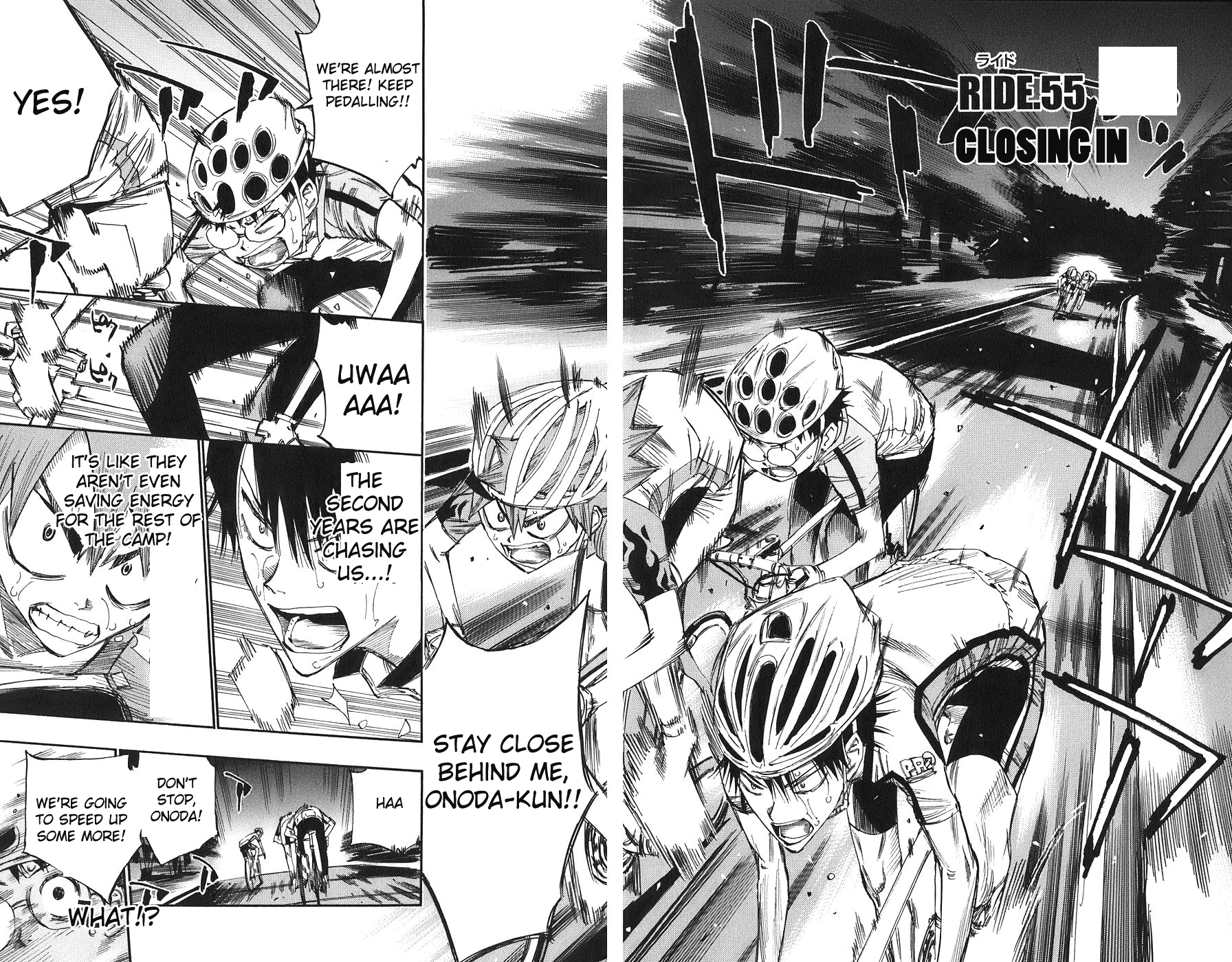 Yowamushi Pedal Chapter 55 page 1 - Chapter 55: Closing In