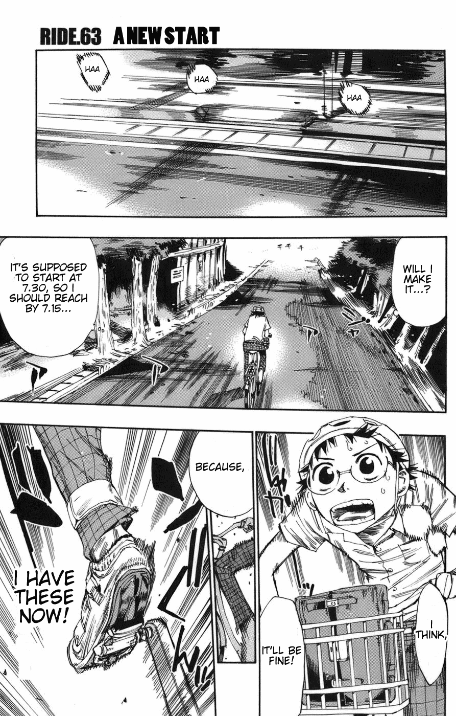 Yowamushi Pedal Chapter 63 page 1 - Chapter 63: A New Start
