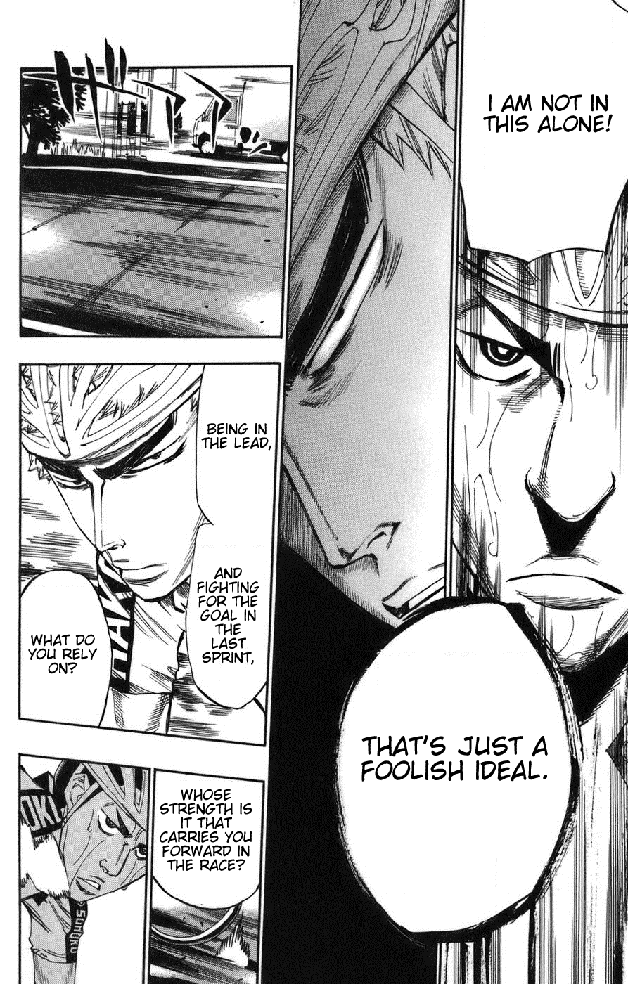 Yowamushi Pedal Chapter 68 page 14 - Chapter 68: Unwavering Will