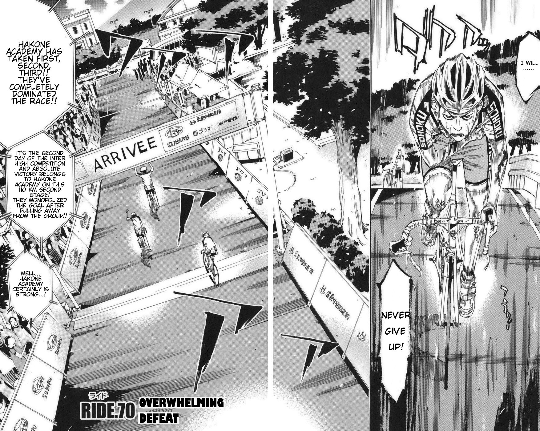Yowamushi Pedal Chapter 70 page 9 - Chapter 70: Overwhelming Defeat