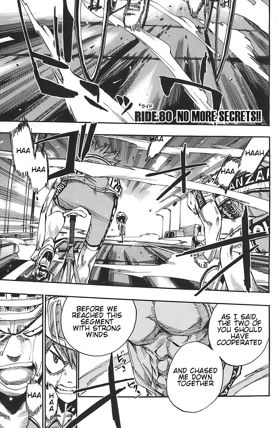 Yowamushi Pedal Chapter 80 page 1 - Chapter 80: No More Secrets!!