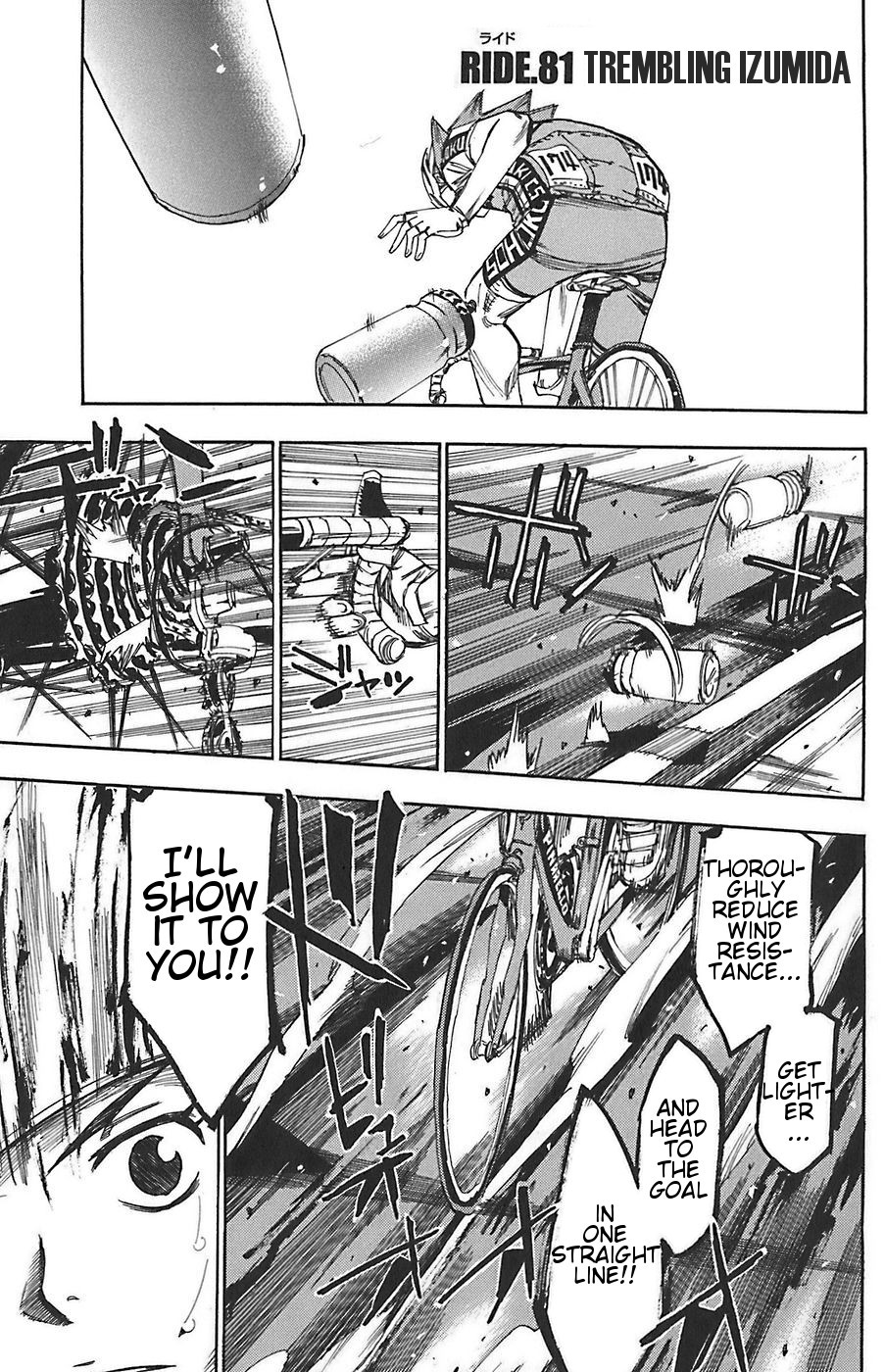 Yowamushi Pedal Chapter 81 page 1 - Chapter 81: Trembling Izumida