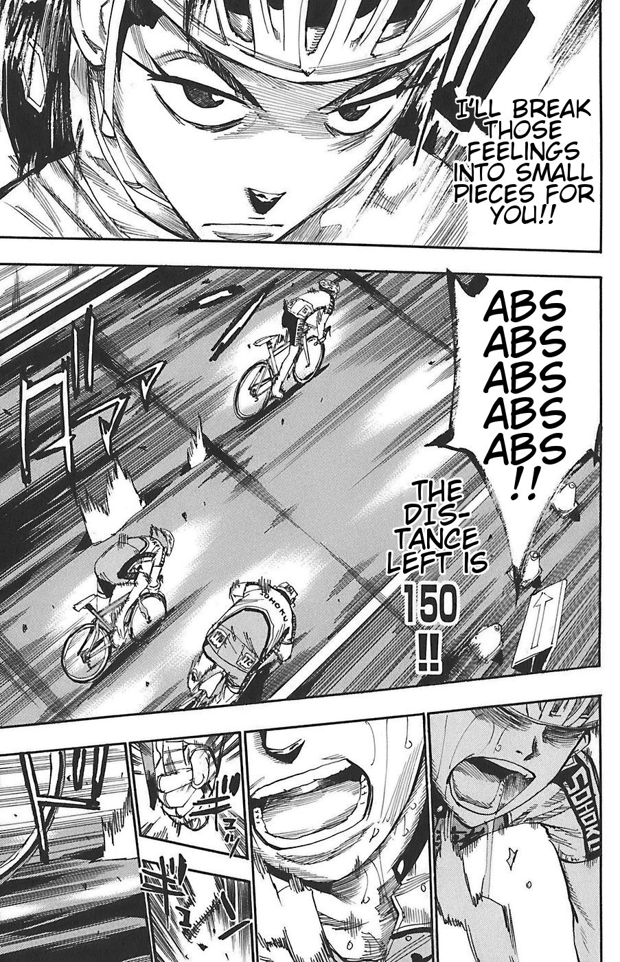 Yowamushi Pedal Chapter 84 page 14 - Chapter 84: 3-Way Sturggle