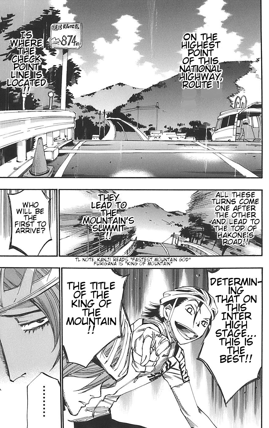 Yowamushi Pedal Chapter 91 page 9 - Chapter 91: God of the Mountains Toudou