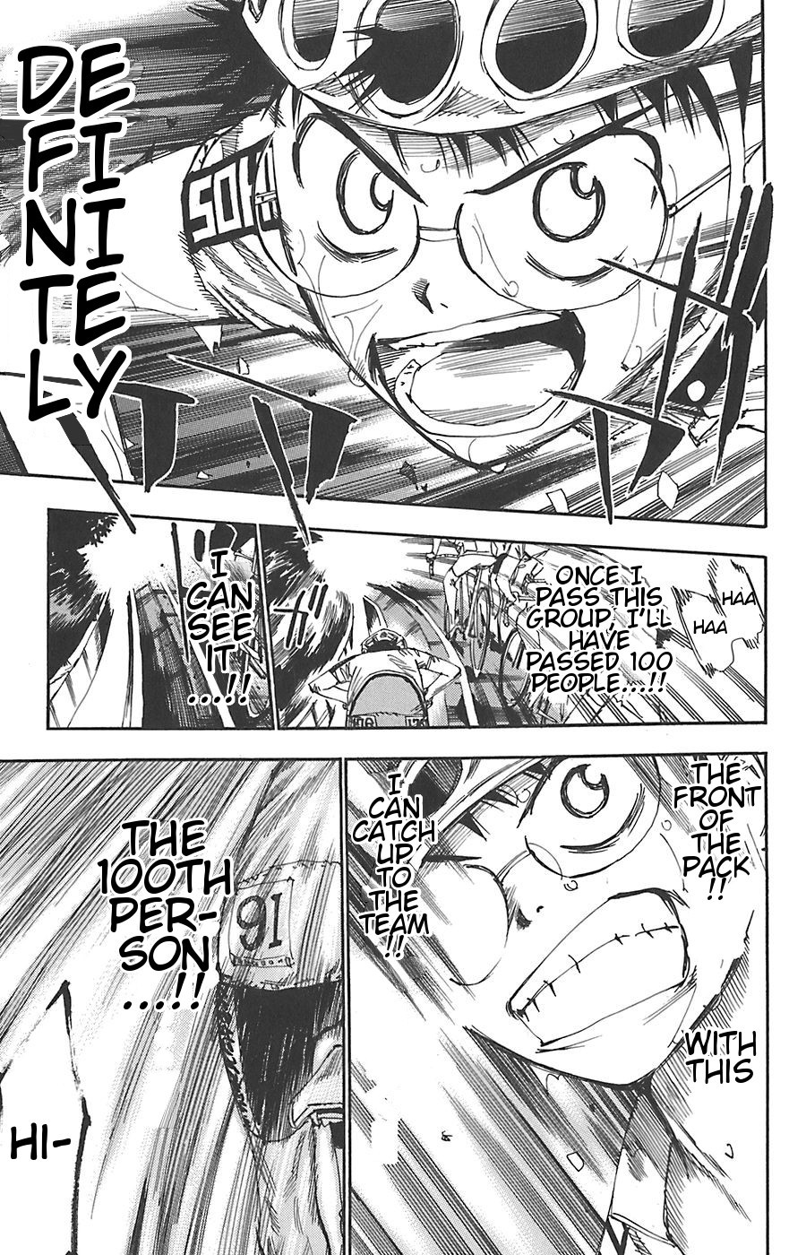 Yowamushi Pedal Chapter 94 page 14 - Chapter 94: The Barrier of 100 People