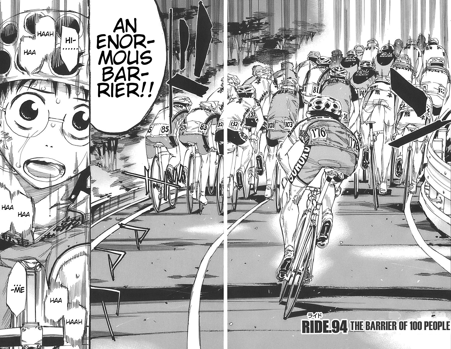 Yowamushi Pedal Chapter 94 page 4 - Chapter 94: The Barrier of 100 People