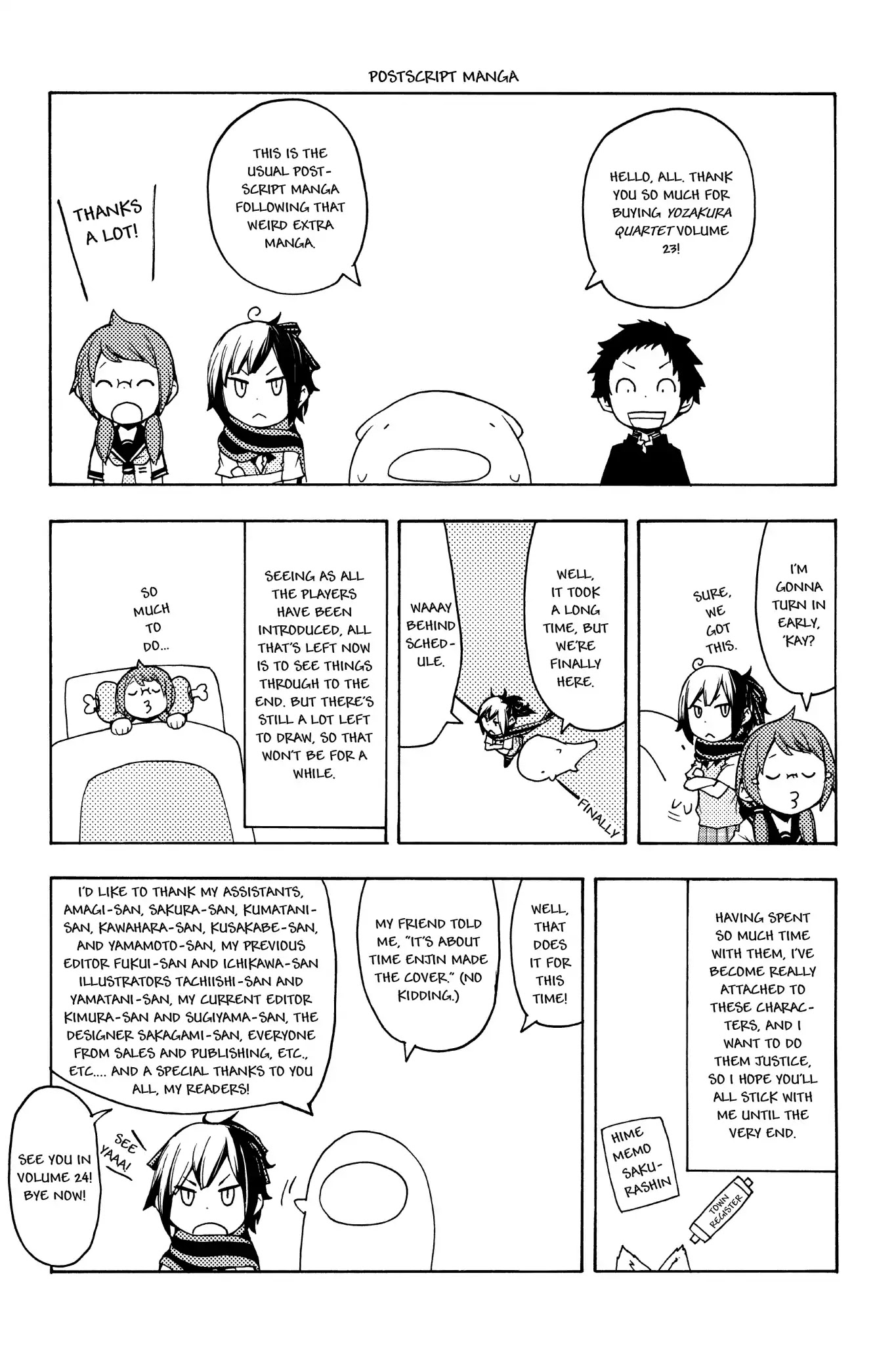 Yozakura Quartet Chapter 135.5 page 24 - Vol.23 Chapter Extra
