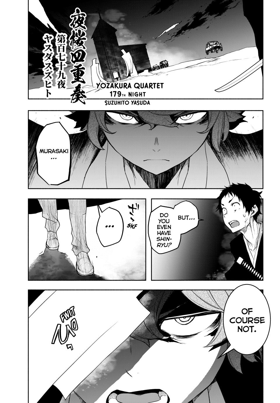 Yozakura Quartet Chapter 179 page 1 - Chapter 179