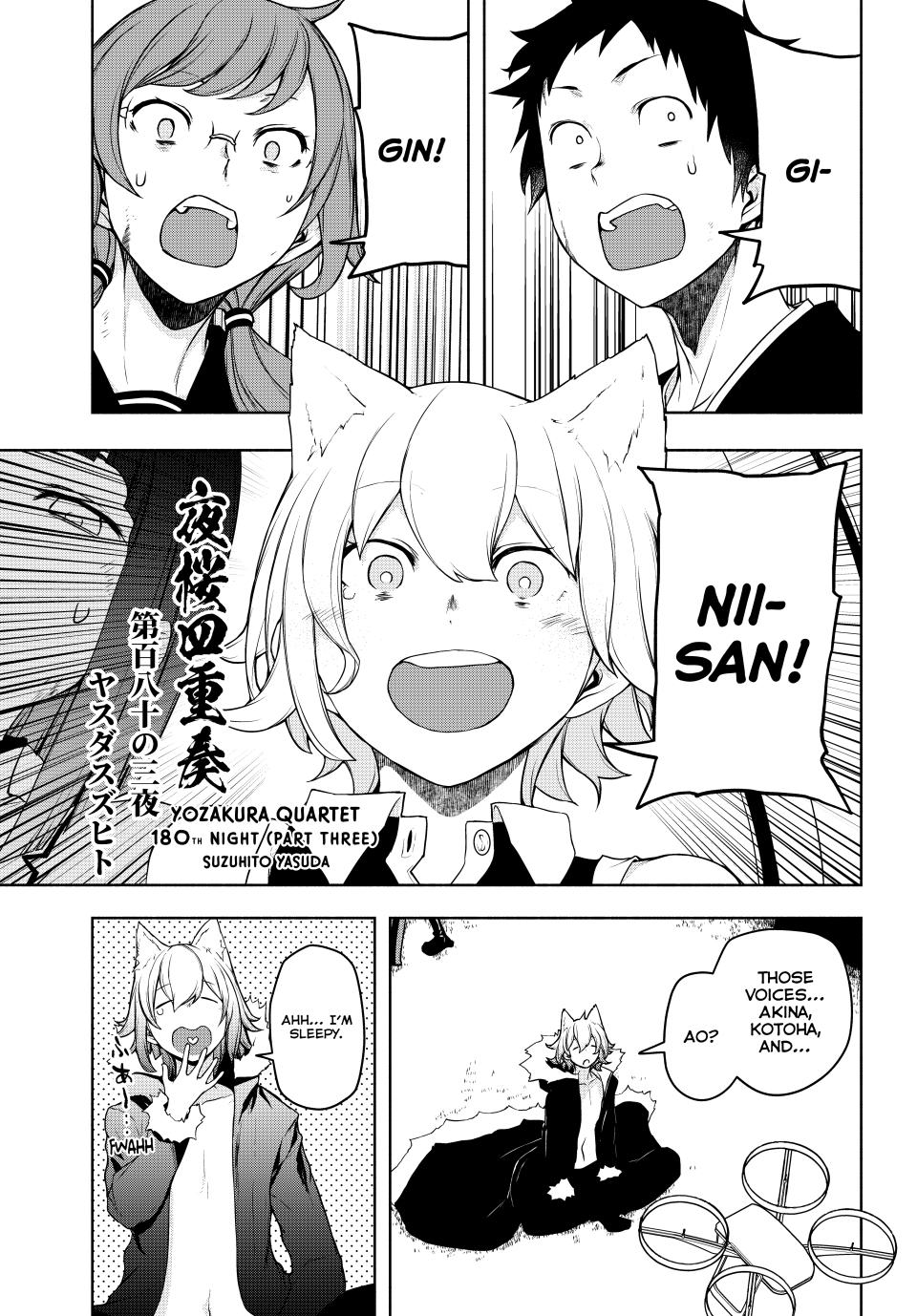 Yozakura Quartet Chapter 180.3 page 1 - Chapter 180.3