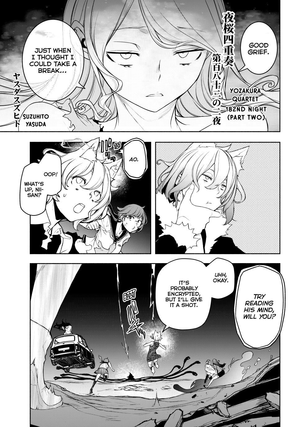Yozakura Quartet Chapter 182.2 page 1 - Chapter 182.2