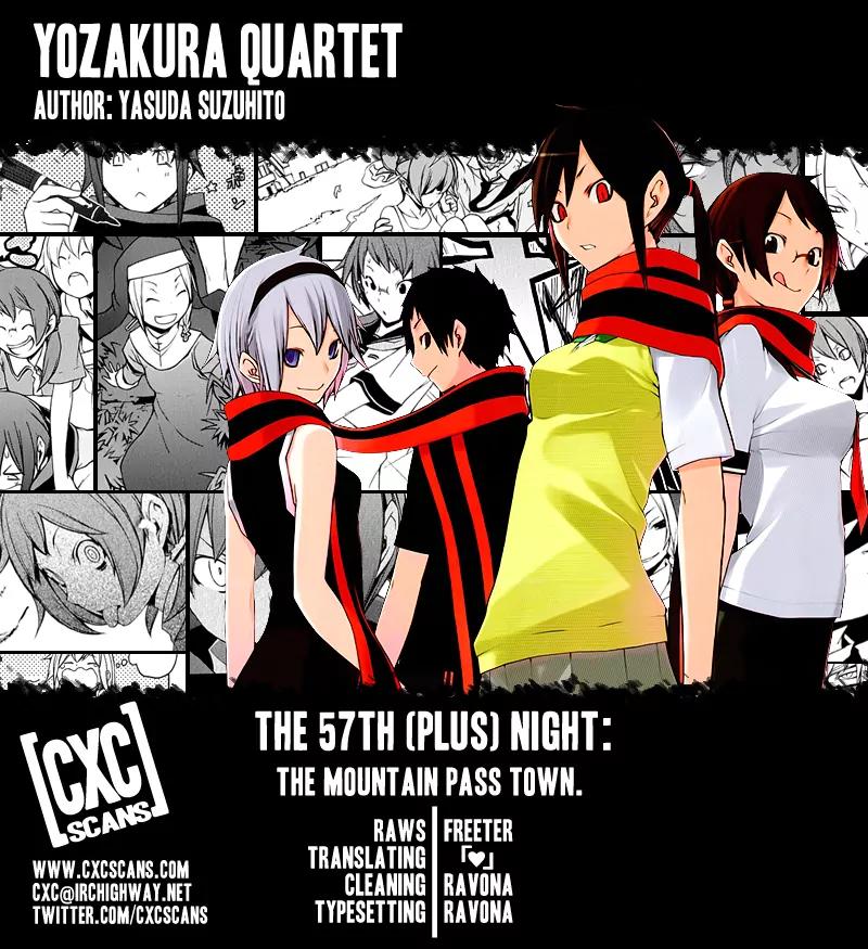 Yozakura Quartet Chapter 57.1 page 1 - Chapter 57.1: The Mountain Pass Town.