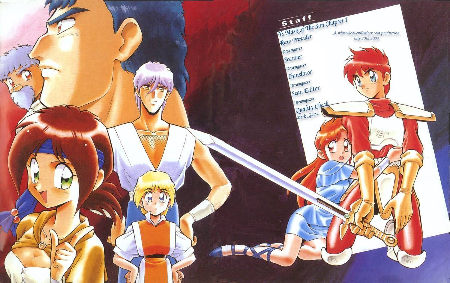 Ys Taiyou no Kamen Chapter 1 page 3 - Chapter 1: Set Sail