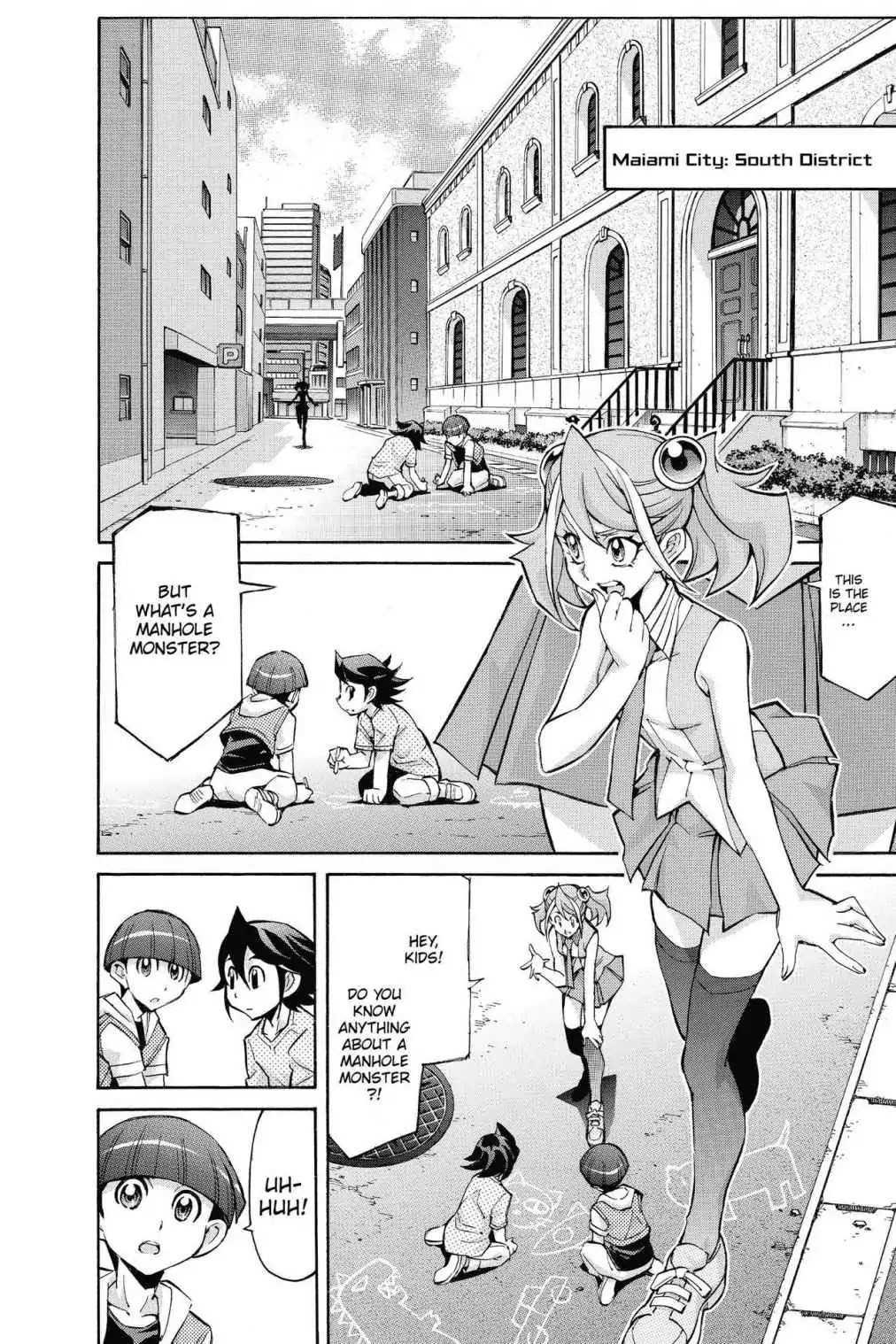 Yu-Gi-Oh! Arc-V Chapter 19 page 14 - Chapter 19: Vol.3 SCALE 19: Their Whereabouts!!