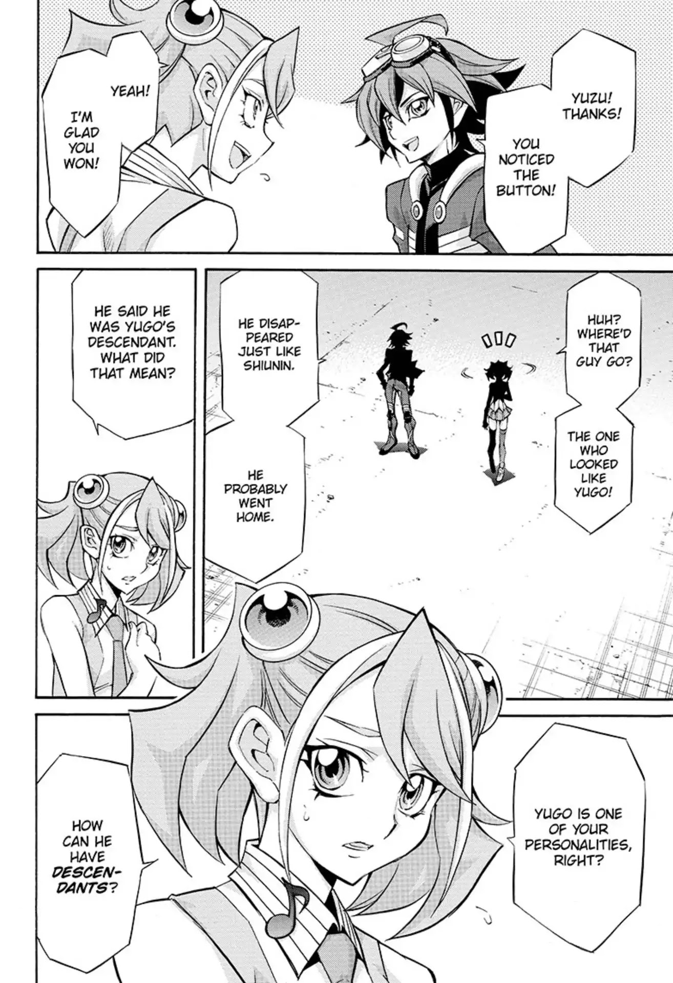Yu-Gi-Oh! Arc-V Chapter 24 page 14 - Chapter 24: Vol.4 SCALE 24: The Reason for Being Targeted!
