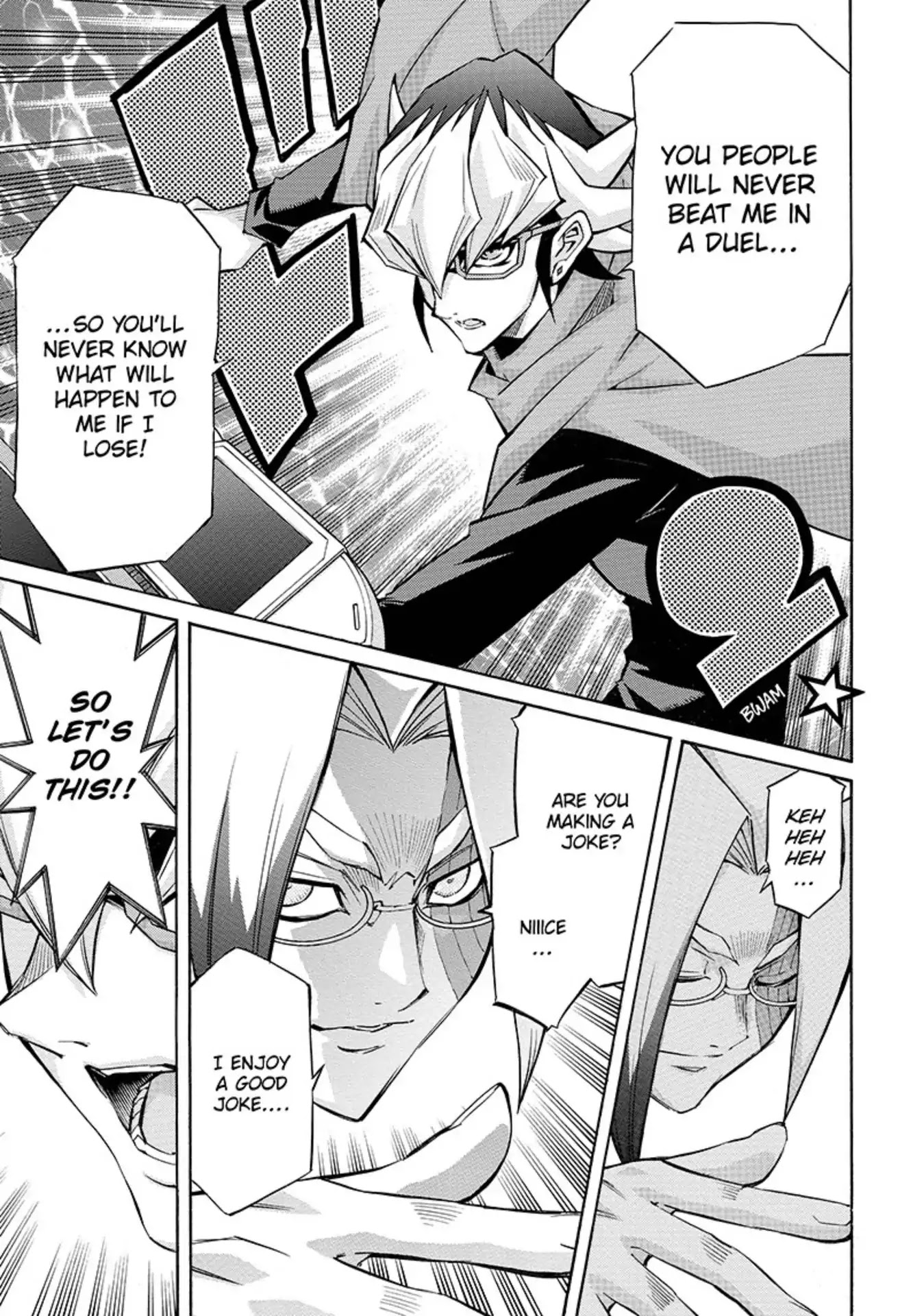Yu-Gi-Oh! Arc-V Chapter 24 page 28 - Chapter 24: Vol.4 SCALE 24: The Reason for Being Targeted!