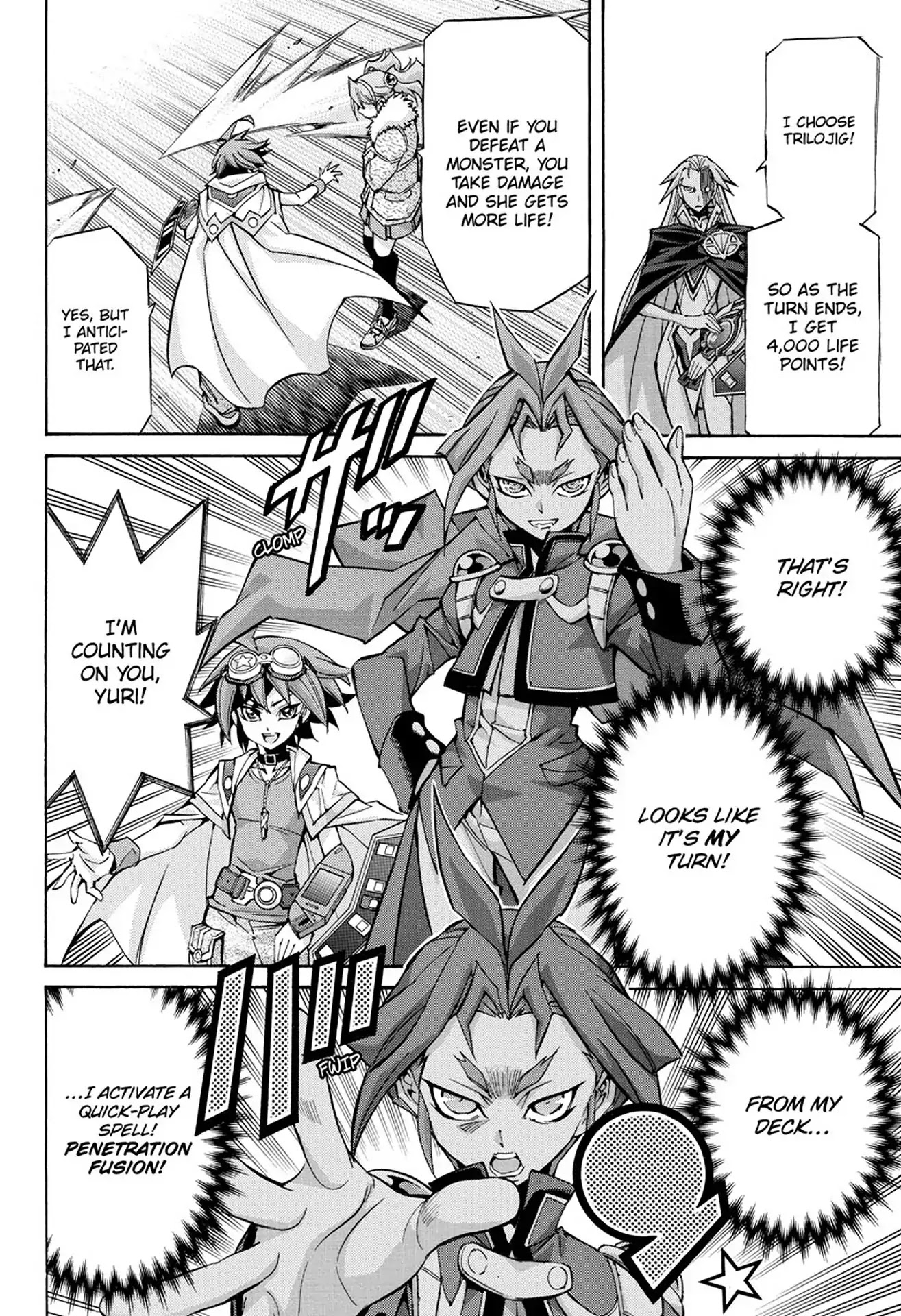 Yu-Gi-Oh! Arc-V Chapter 36 page 21 - Chapter 36: Vol.6 SCALE 36: The Power of Bonds!