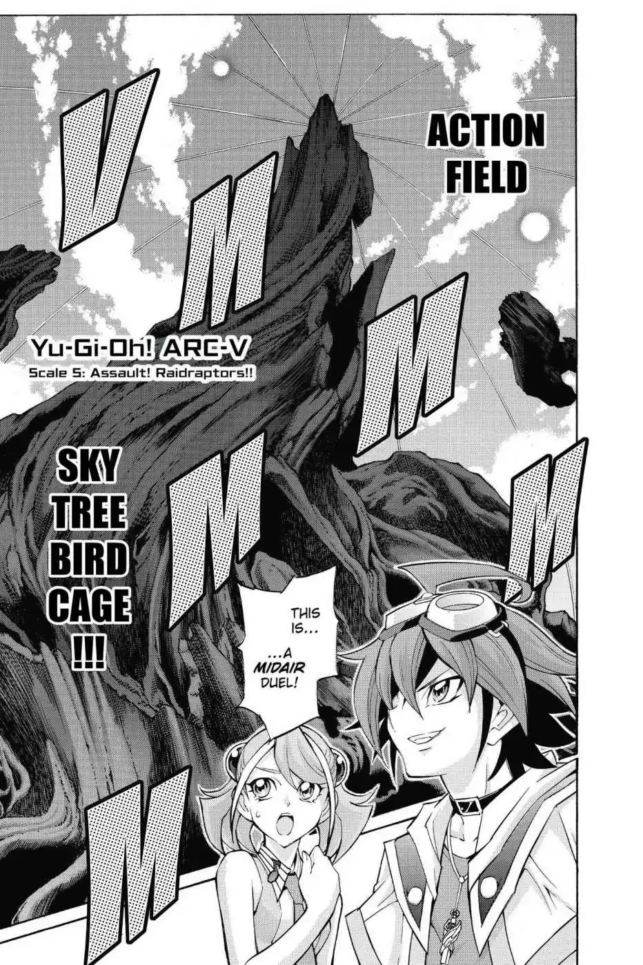 Yu-Gi-Oh! Arc-V Chapter 5 page 1 - Chapter 5: Vol.1 SCALE 5: Assault! Raidraptors!!