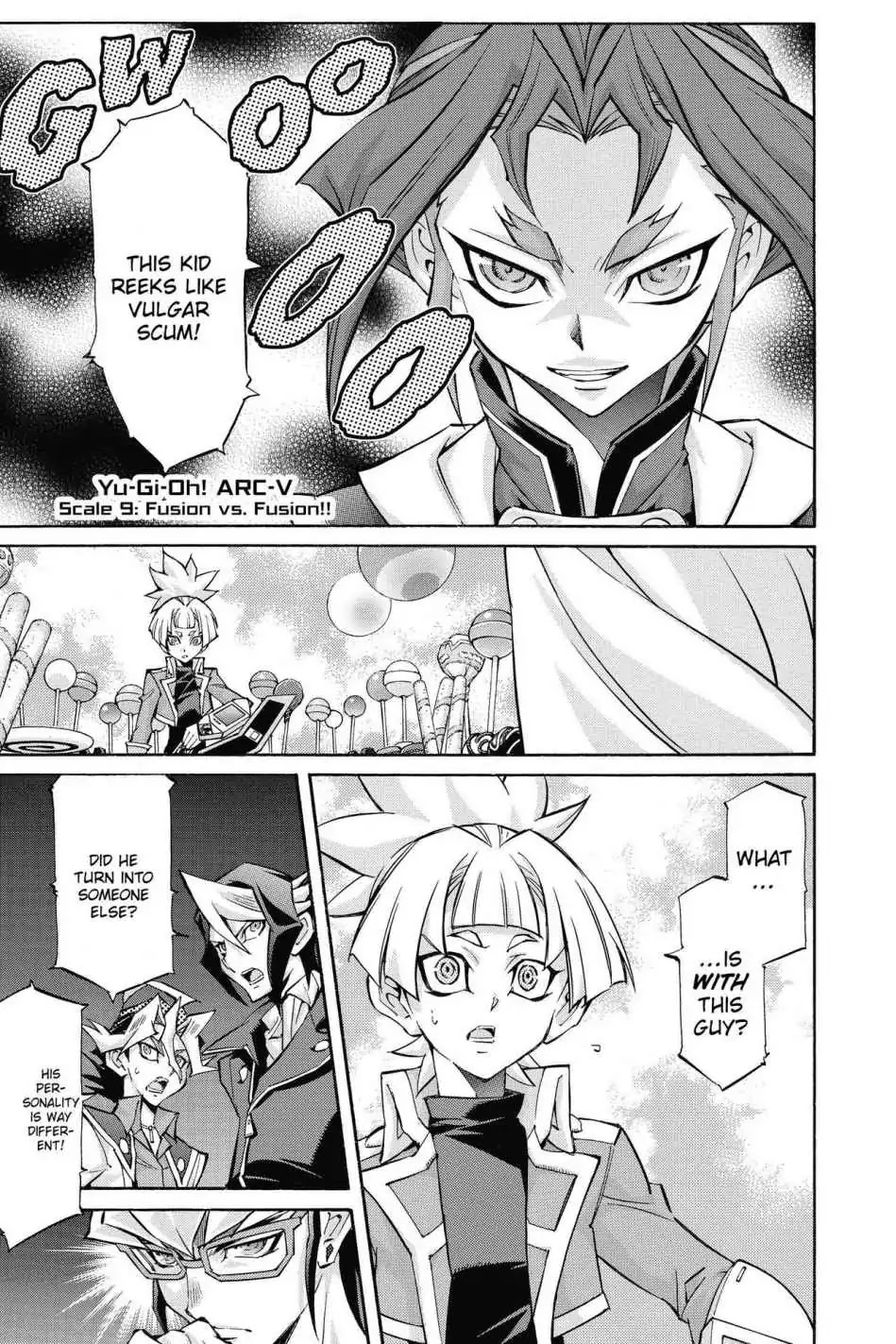 Yu-Gi-Oh! Arc-V Chapter 9 page 1 - Chapter 9: Vol.2 SCALE 9: Fusion vs. Fusion!!