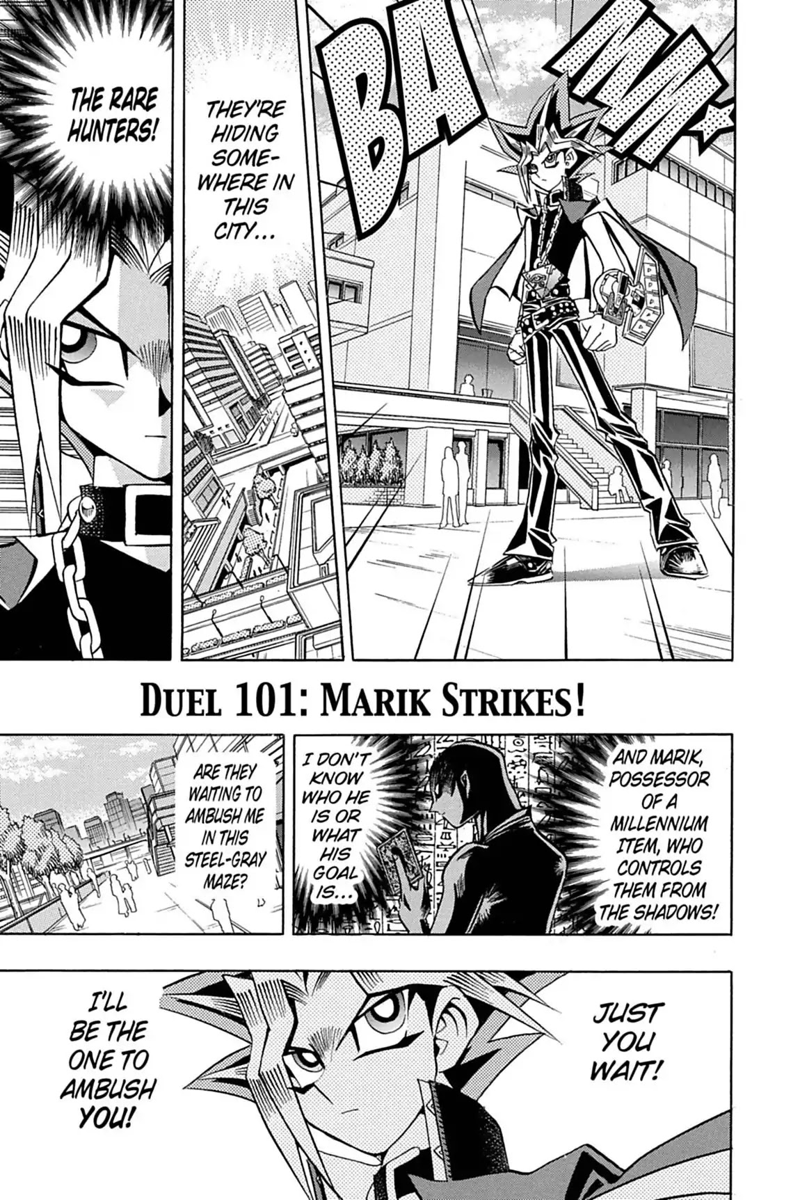 Yu-Gi-Oh! Duelist Chapter 101 page 1 - Chapter 101: Vol.11 Duel 101: Marik Strikes!