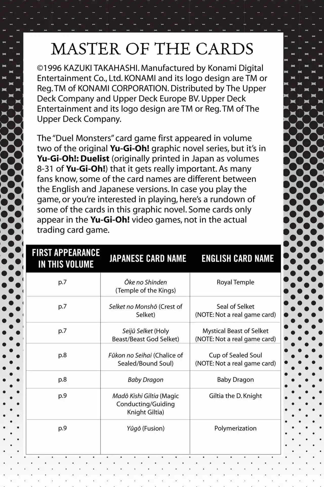 Yu-Gi-Oh! Duelist Chapter 164.5 page 1 - Vol.18 Master of the Cards