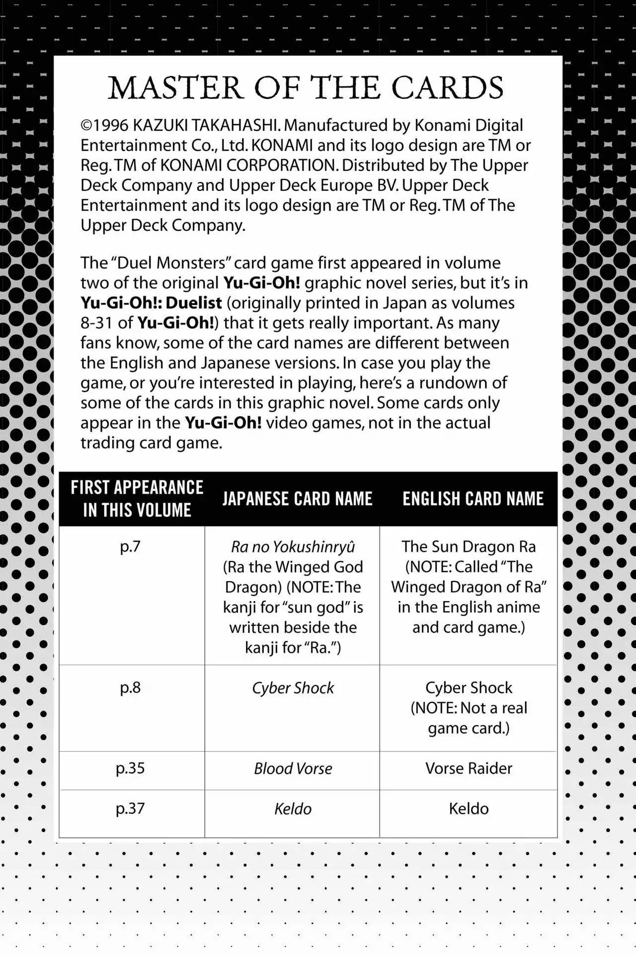 Yu-Gi-Oh! Duelist Chapter 173.5 page 1 - Vol.19 Master of the Cards